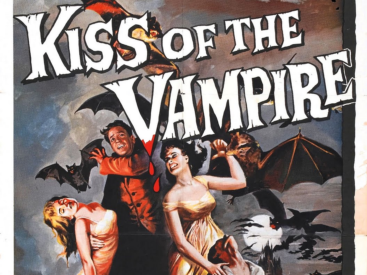 吸血鬼のキスHDデスクトップの壁紙をダウンロード