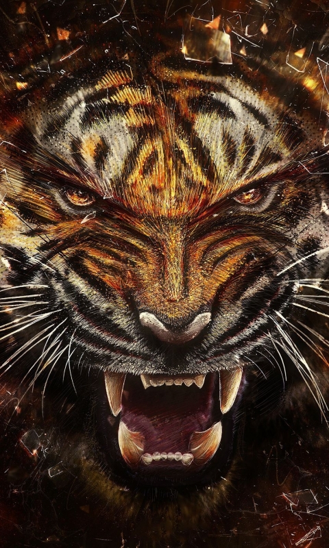 Download mobile wallpaper Cats, Tiger, Animal for free.