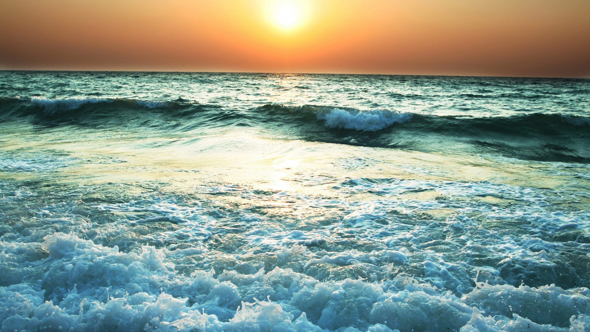 Download mobile wallpaper Horizon, Ocean, Earth, Wave for free.