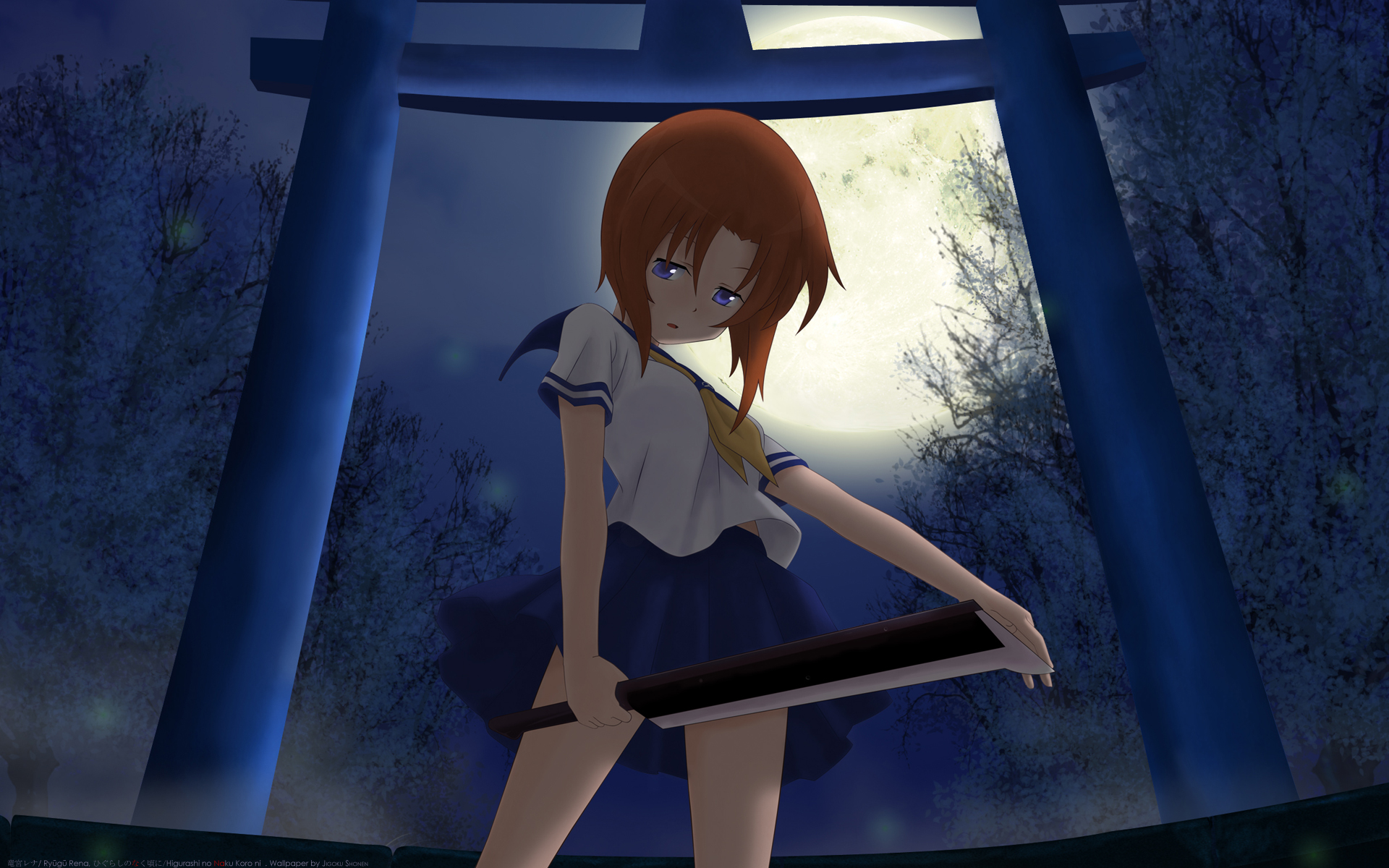 169994 Hintergrundbild herunterladen animes, higurashi no naku koro ni - Bildschirmschoner und Bilder kostenlos