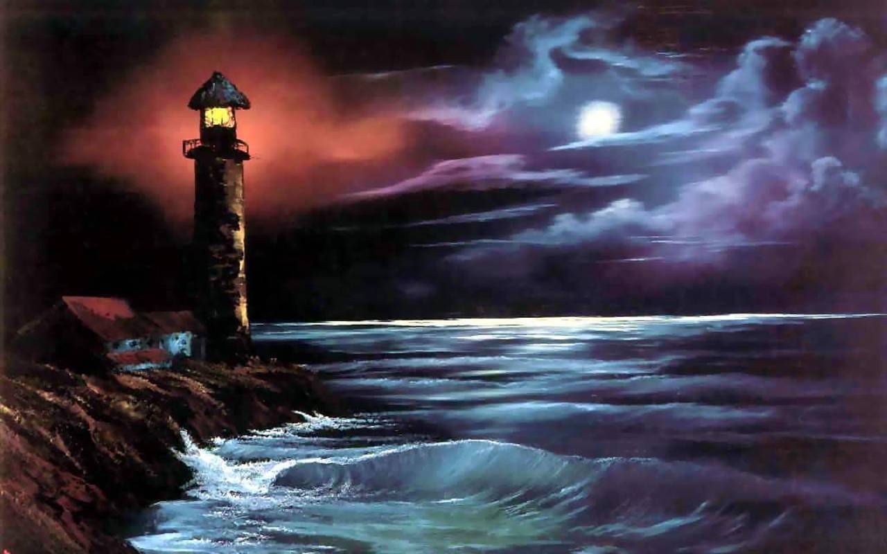 Free download wallpaper Building, Lighthouse, Artistic on your PC desktop