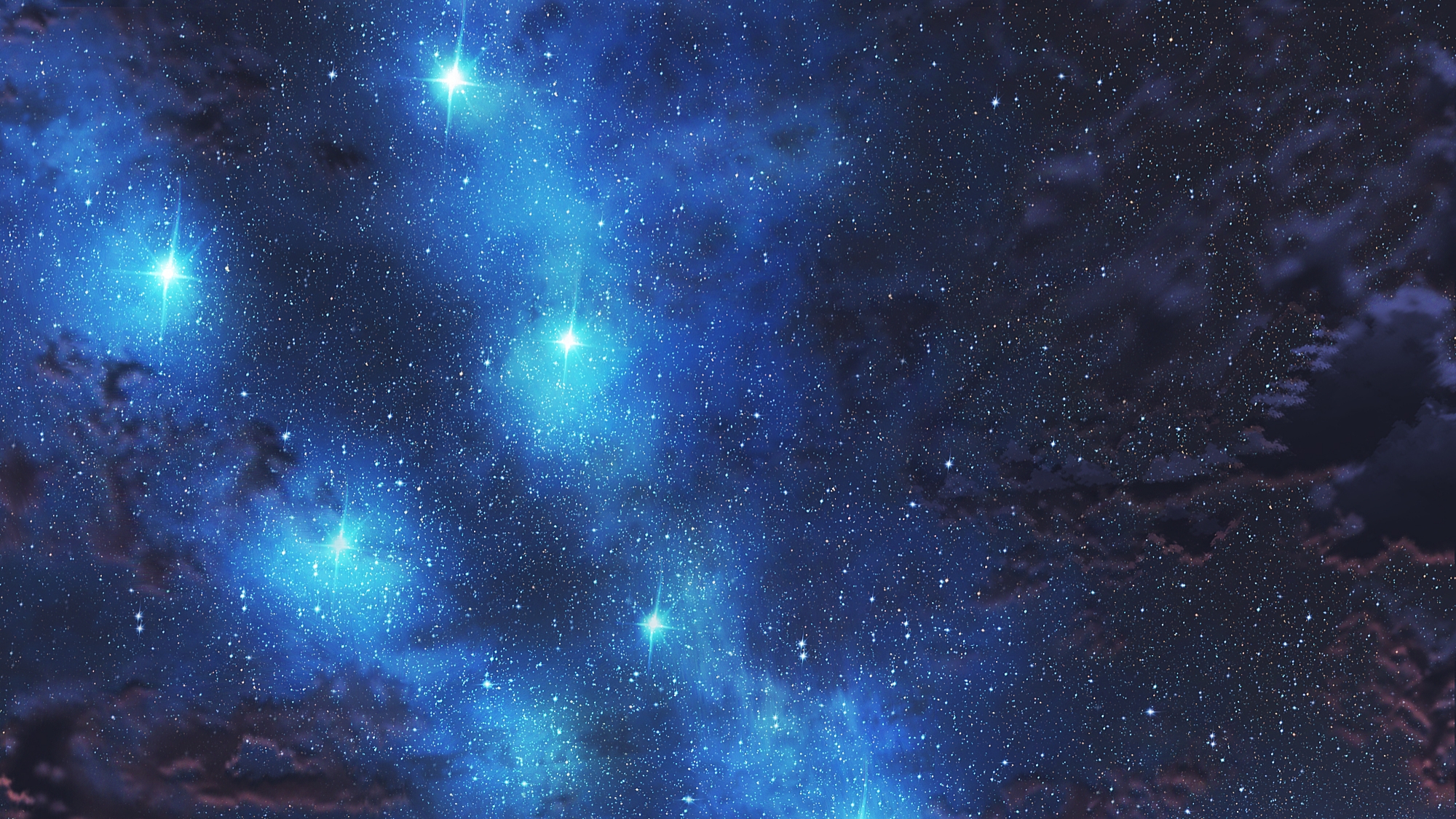 Laden Sie das Himmel, Animes, Sternenklarer Himmel-Bild kostenlos auf Ihren PC-Desktop herunter