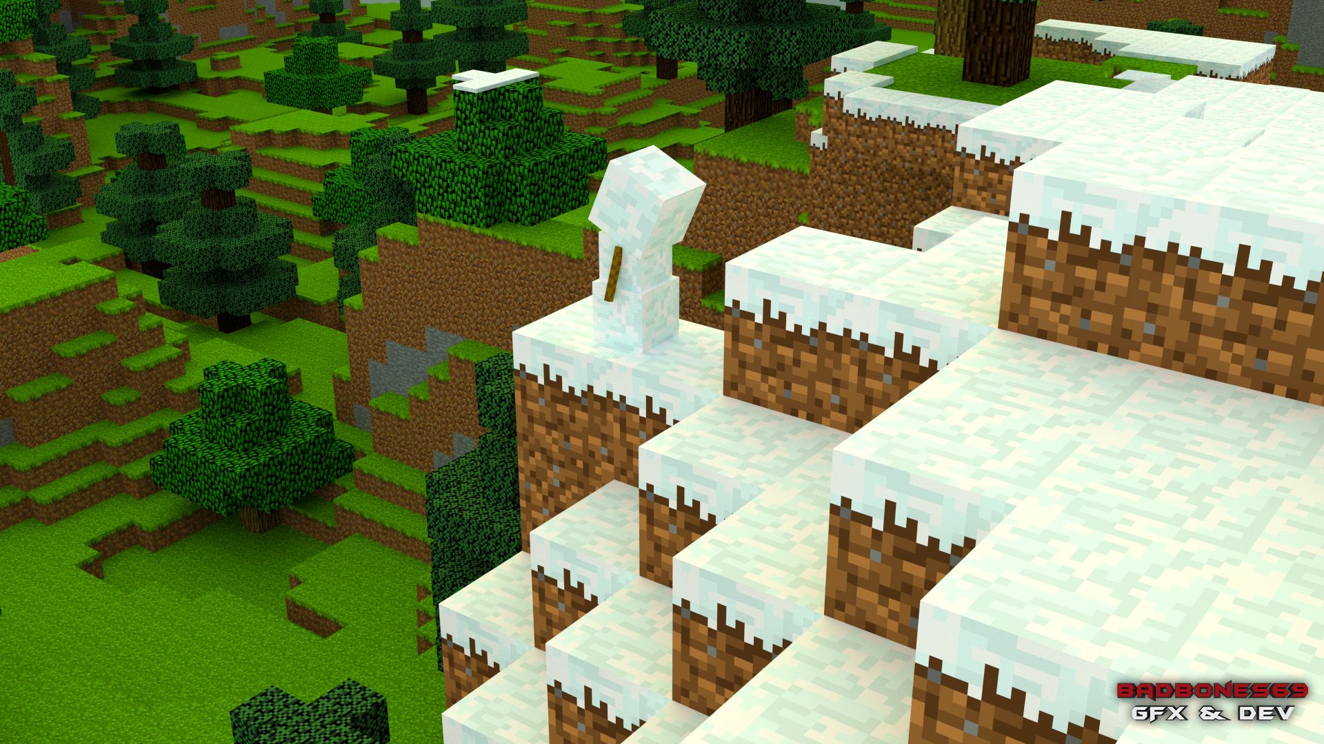 Download mobile wallpaper Snowman, Minecraft, Video Game for free.