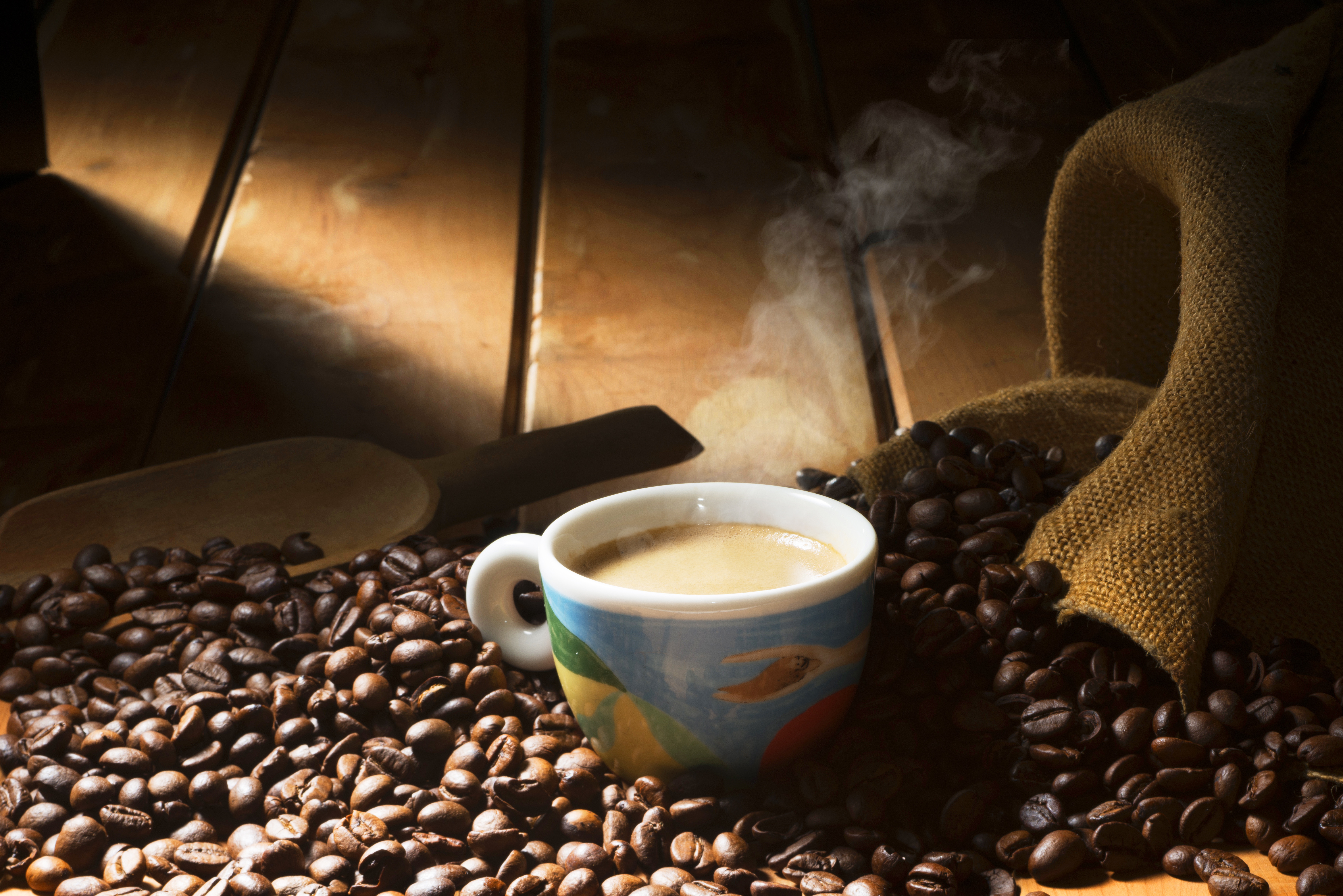 Free download wallpaper Food, Coffee, Still Life, Cup, Drink, Coffee Beans on your PC desktop