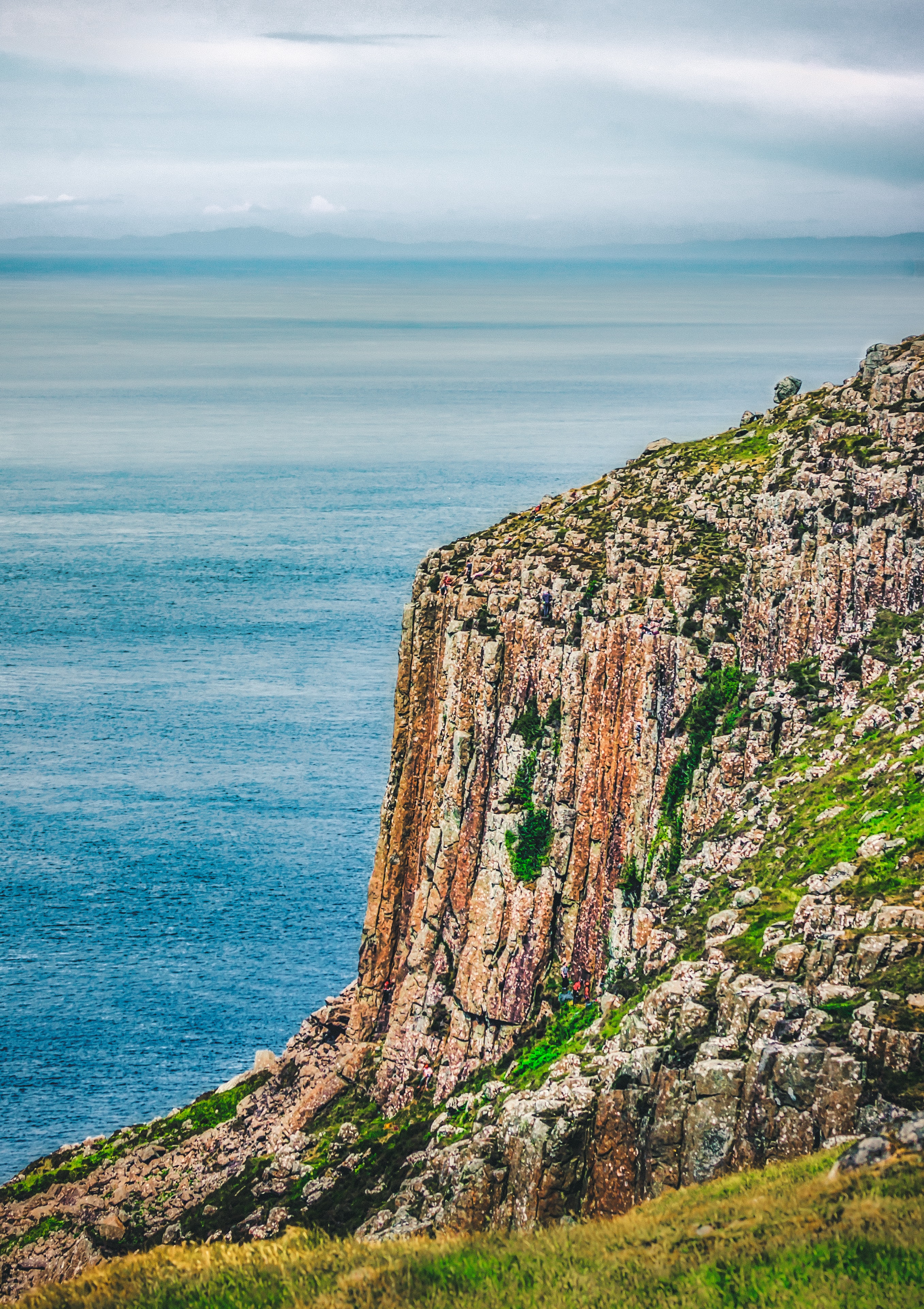 無料モバイル壁紙崖, 自然, 岩, 地平線, スカイ, 海をダウンロードします。