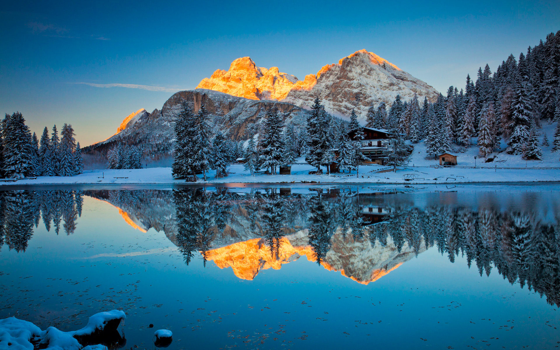 Baixar papéis de parede de desktop Lago Misurina HD