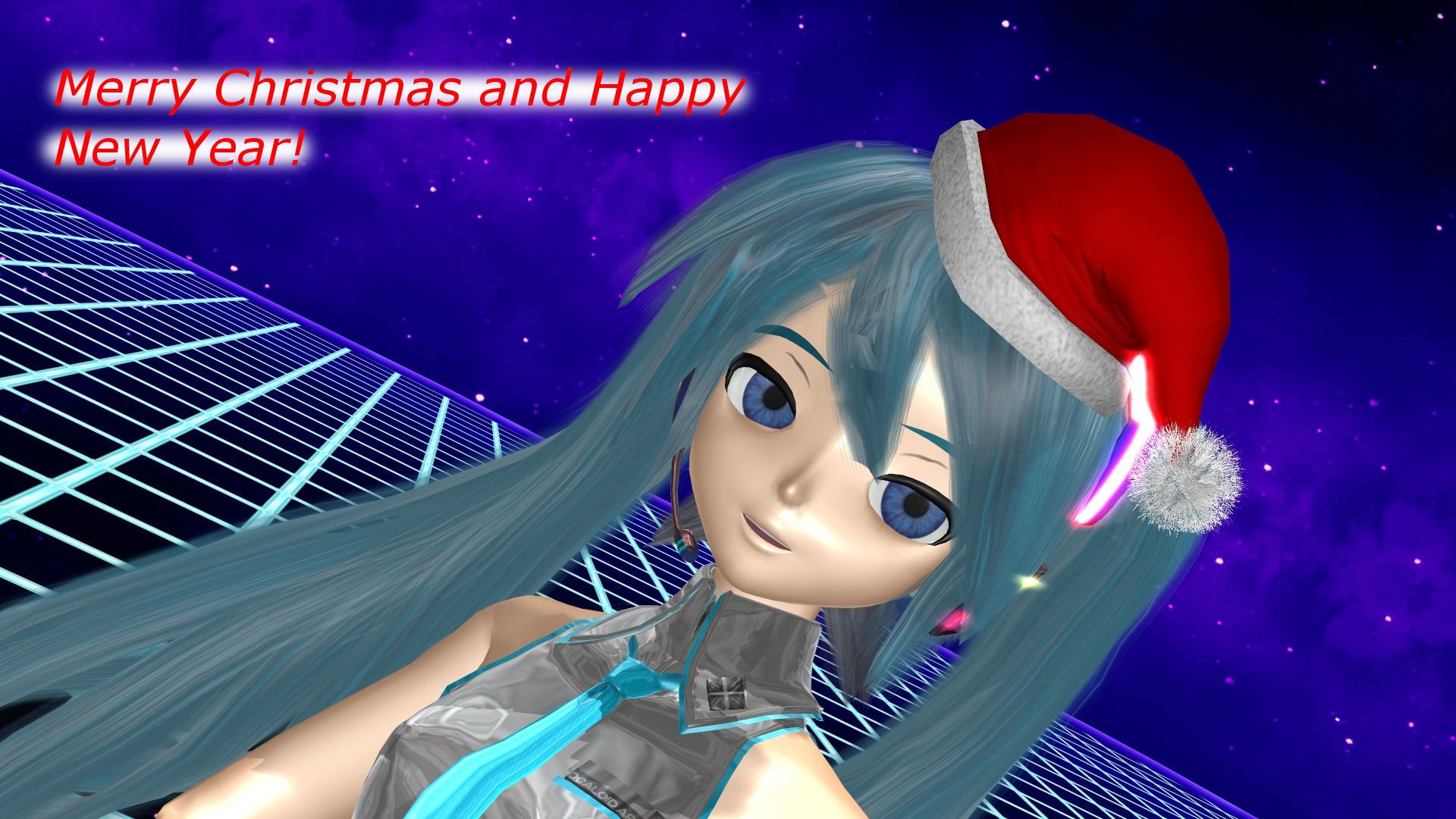 Baixe gratuitamente a imagem Anime, Vocaloid, Cabelo Azul, Hatsune Miku, Feliz Natal na área de trabalho do seu PC