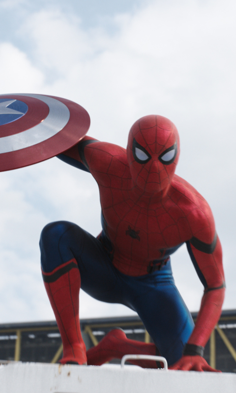 Handy-Wallpaper Captain America, Film, Filme, Spider Man, The First Avenger: Civil War kostenlos herunterladen.