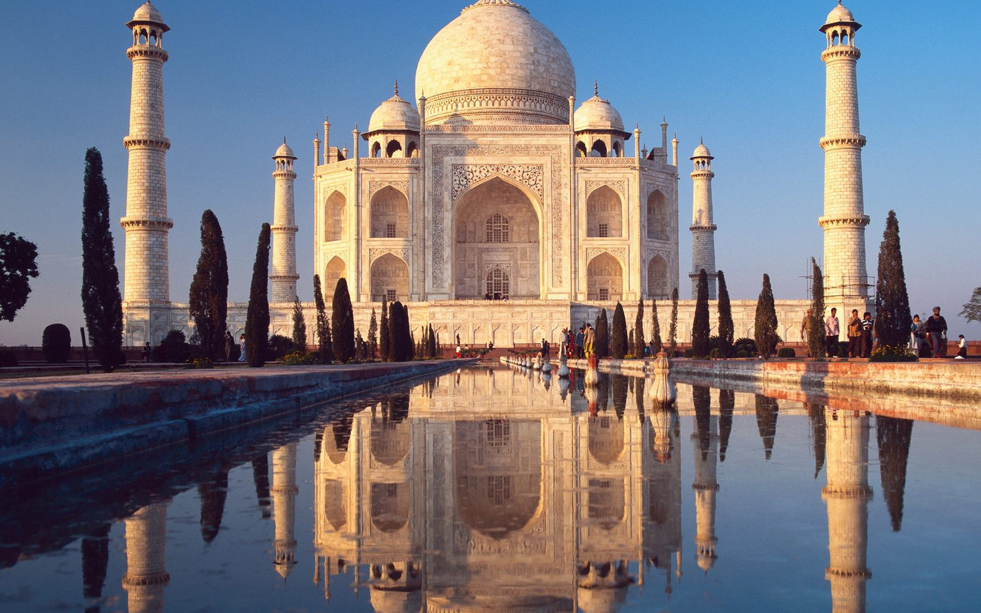 Téléchargez des papiers peints mobile Taj Mahal, Inde, Construction Humaine gratuitement.
