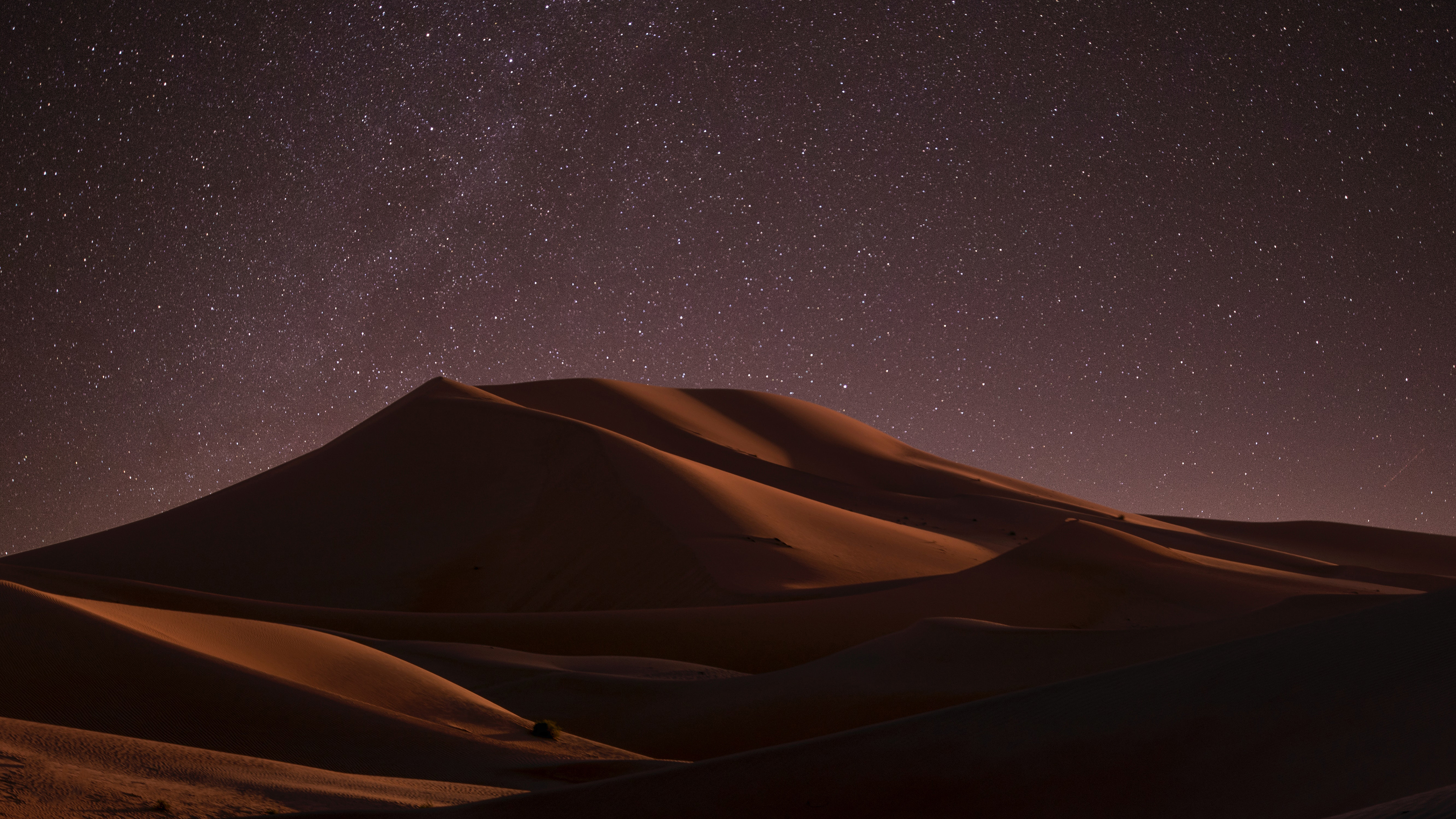 Download mobile wallpaper Stars, Night, Desert, Earth for free.
