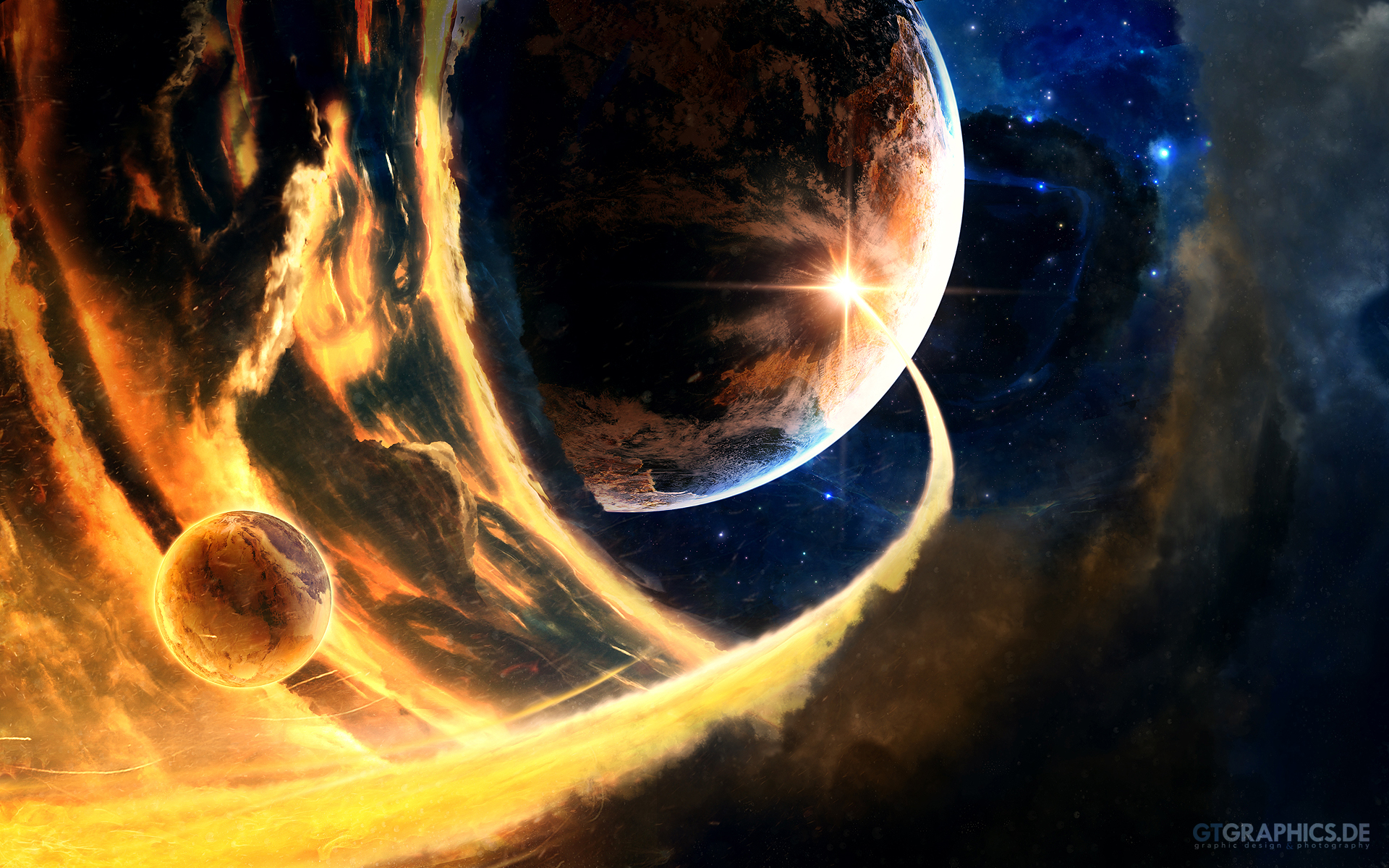 Descarga gratis la imagen Planetas, Estrellas, Espacio, Planeta, Ciencia Ficción en el escritorio de tu PC