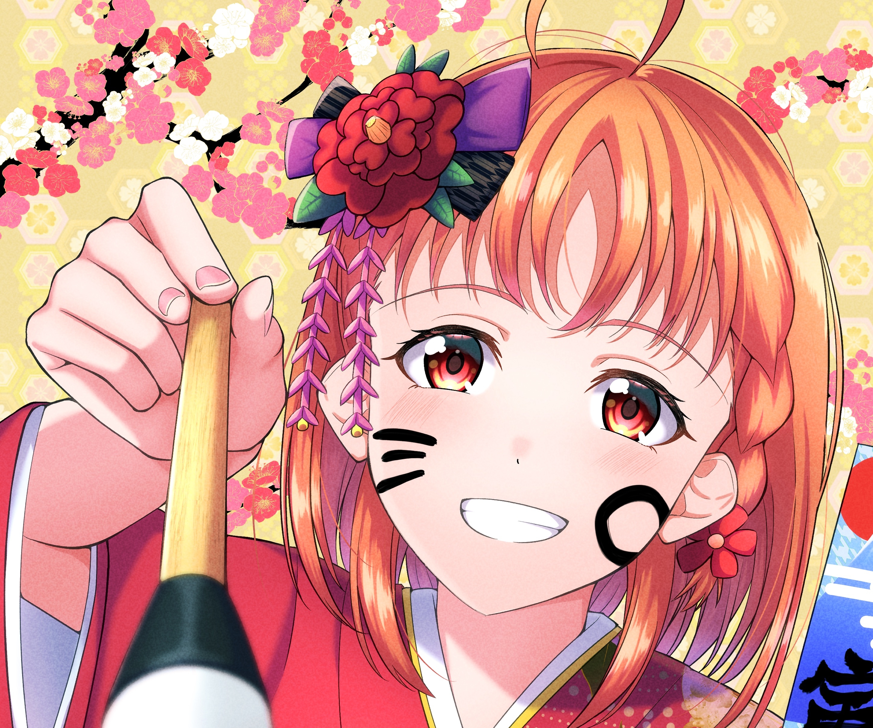 Free download wallpaper Anime, Face, Love Live!, Love Live! Sunshine!!, Chika Takami on your PC desktop