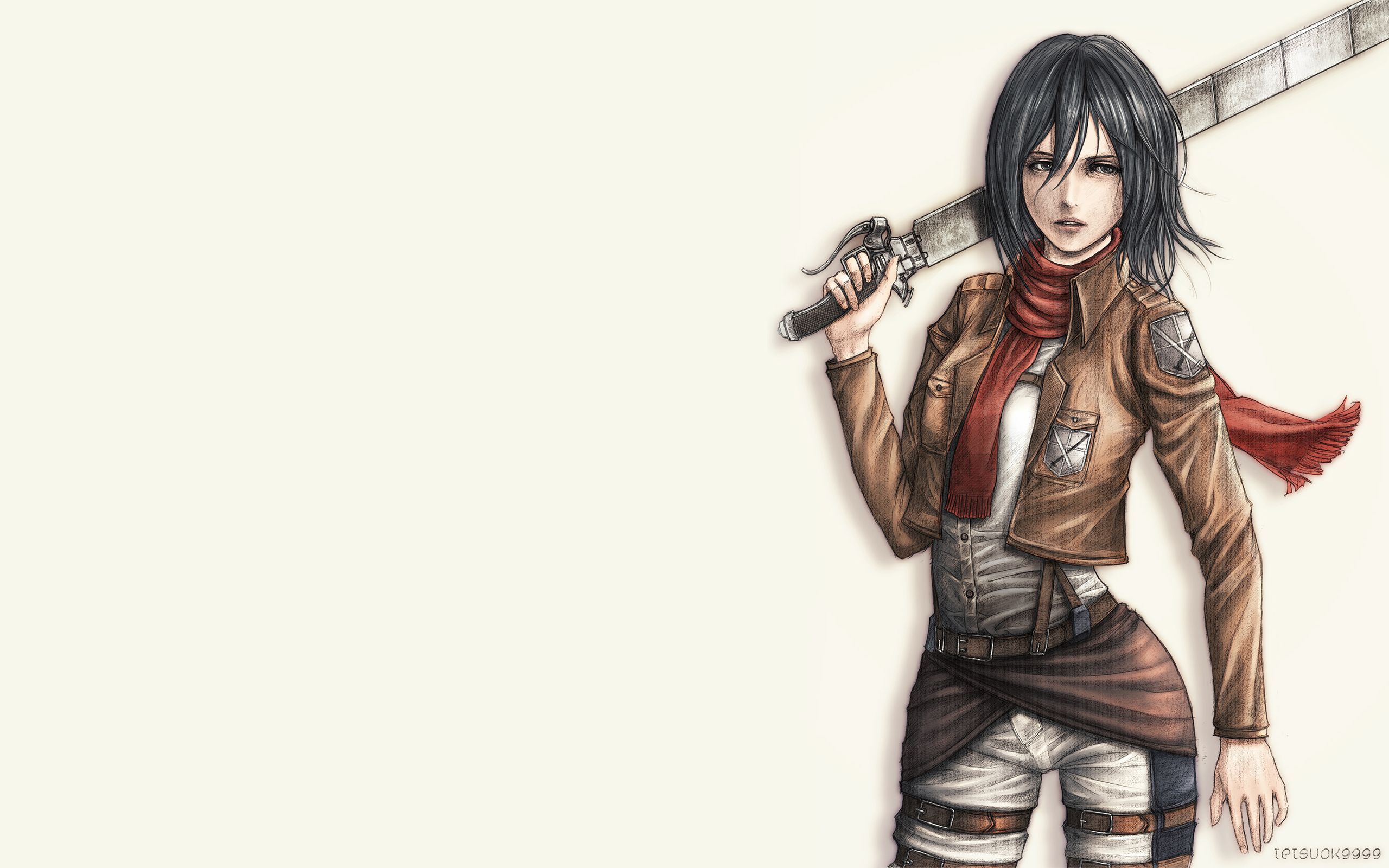 Descarga gratuita de fondo de pantalla para móvil de Animado, Mikasa Ackerman, Shingeki No Kyojin, Ataque A Los Titanes.