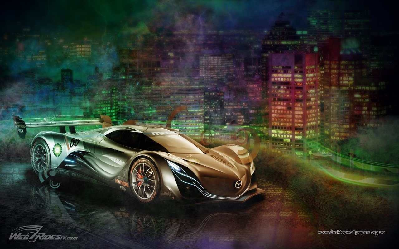 Download mobile wallpaper Transport, Auto, Art, Mazda, Pictures for free.