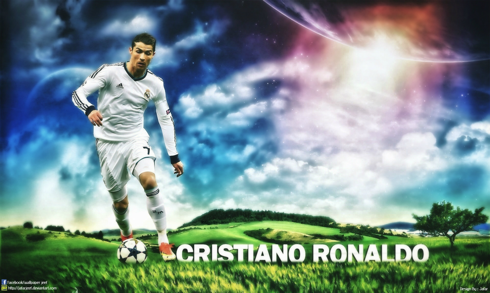 Handy-Wallpaper Sport, Fußball, Cristiano Ronaldo, Real Madrid Cf kostenlos herunterladen.