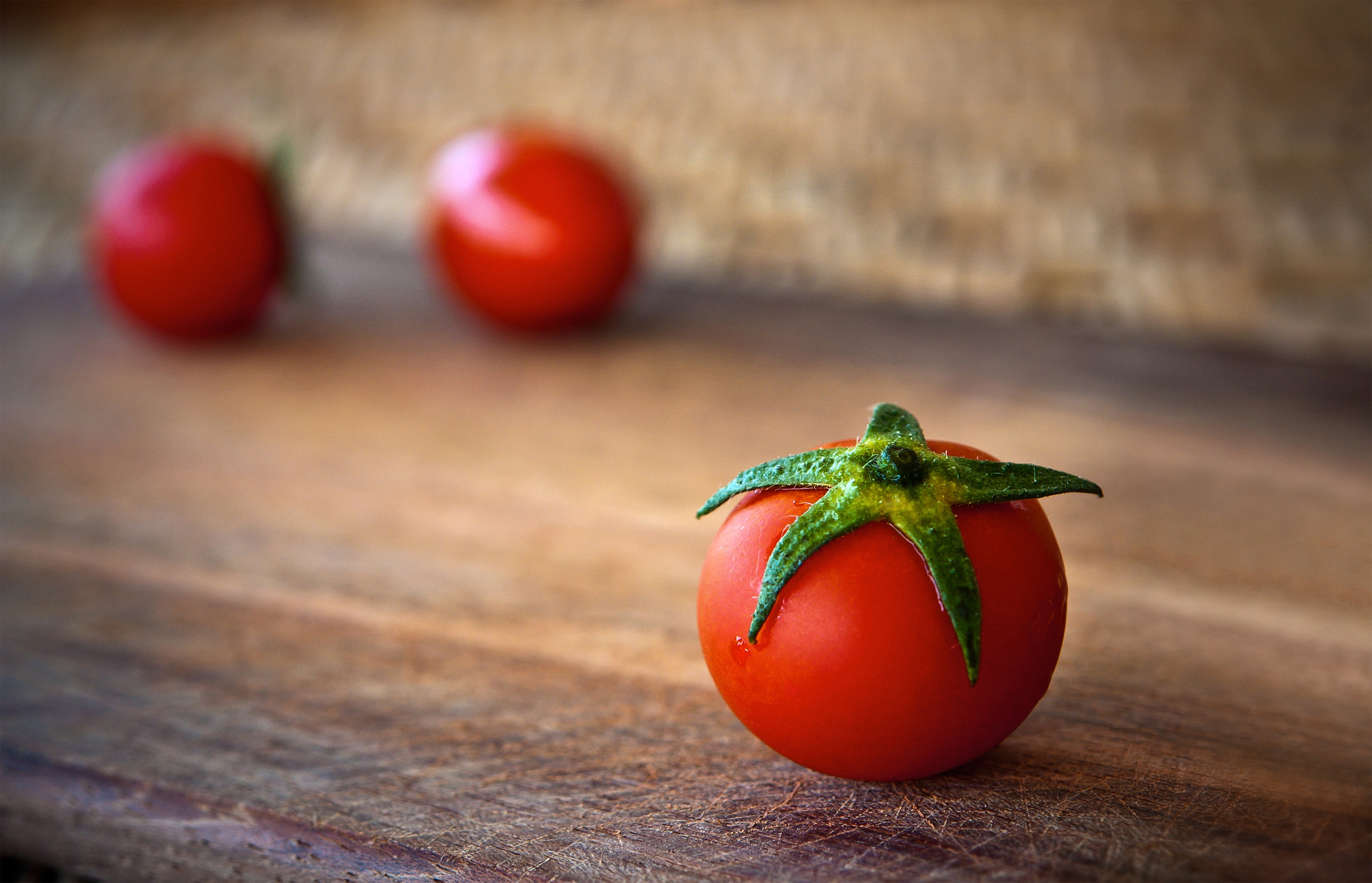 Download mobile wallpaper Fruits, Food, Tomato, Vegetable, Depth Of Field for free.