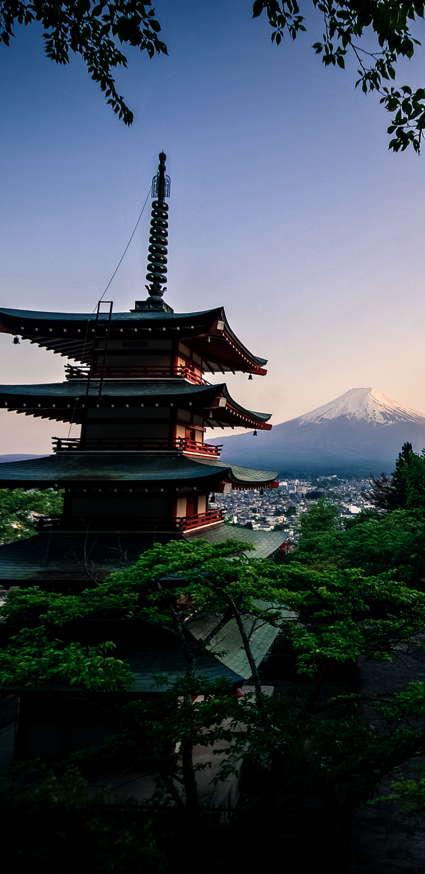 Baixar papel de parede para celular de Pagode, Japão, Têmpora, Templo, Vulcão, Monte Fuji, Vulcões, Terra/natureza gratuito.