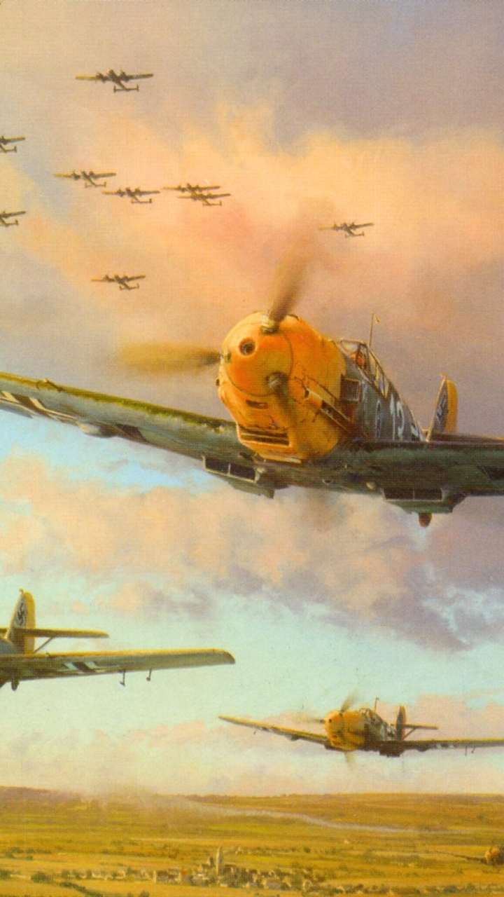 Descarga gratuita de fondo de pantalla para móvil de Messerschmitt Bf 109, Aeronave Militar, Militar.