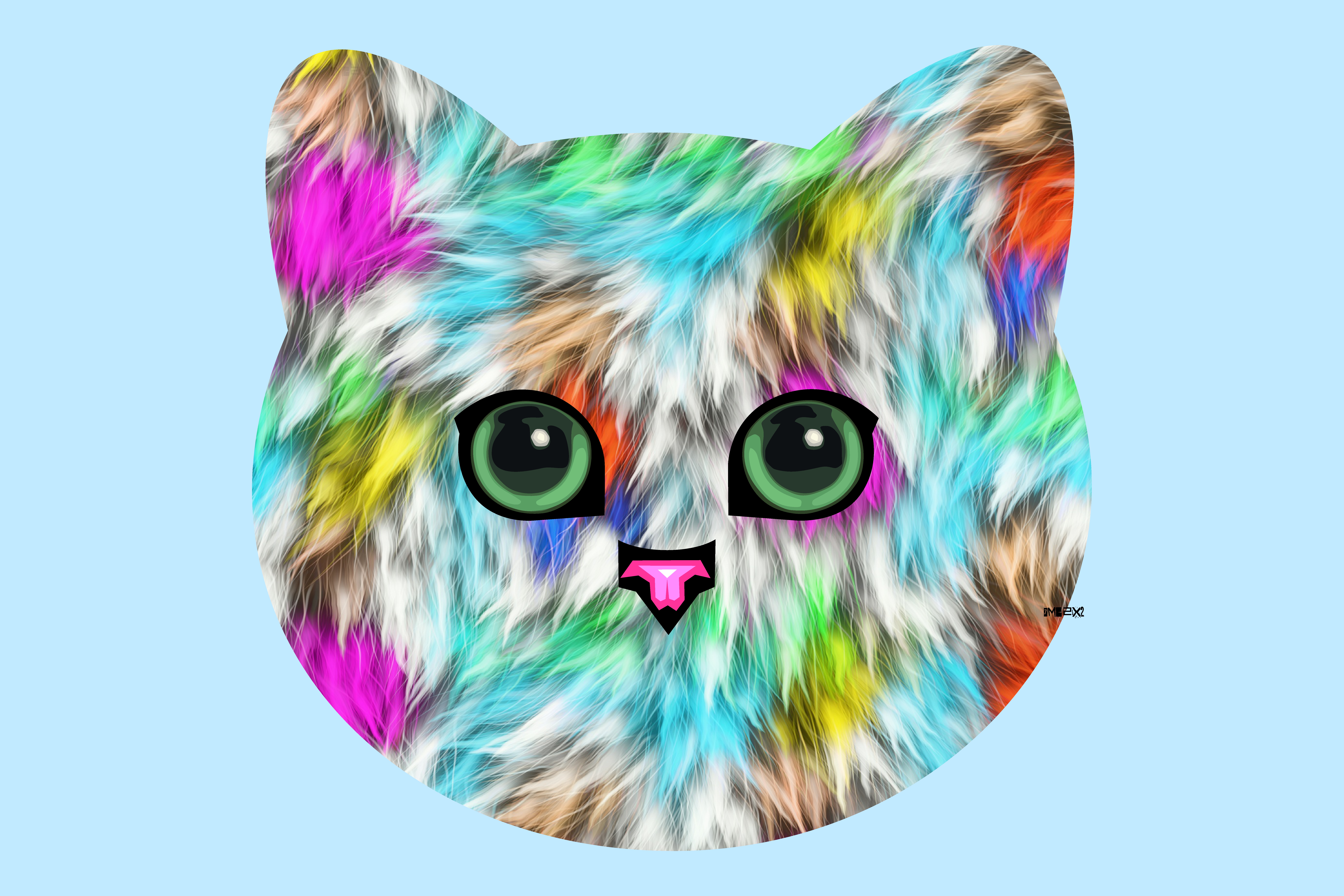 PCデスクトップに動物, ネコ, 猫, 子猫, カラフル, 可愛い画像を無料でダウンロード
