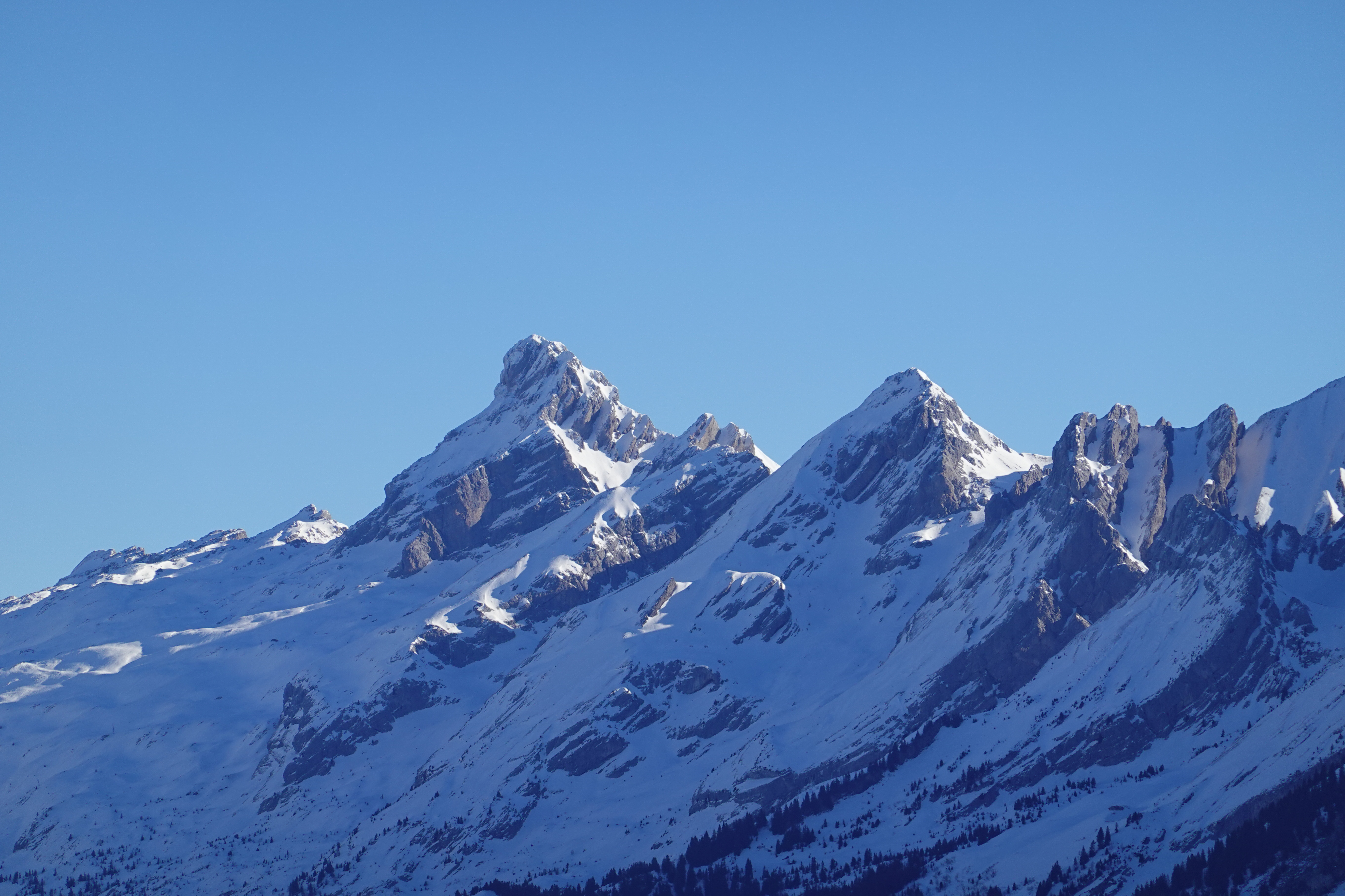 winter, nature, snow, mountain, vertex, top, snow covered, snowbound, slope Desktop Wallpaper