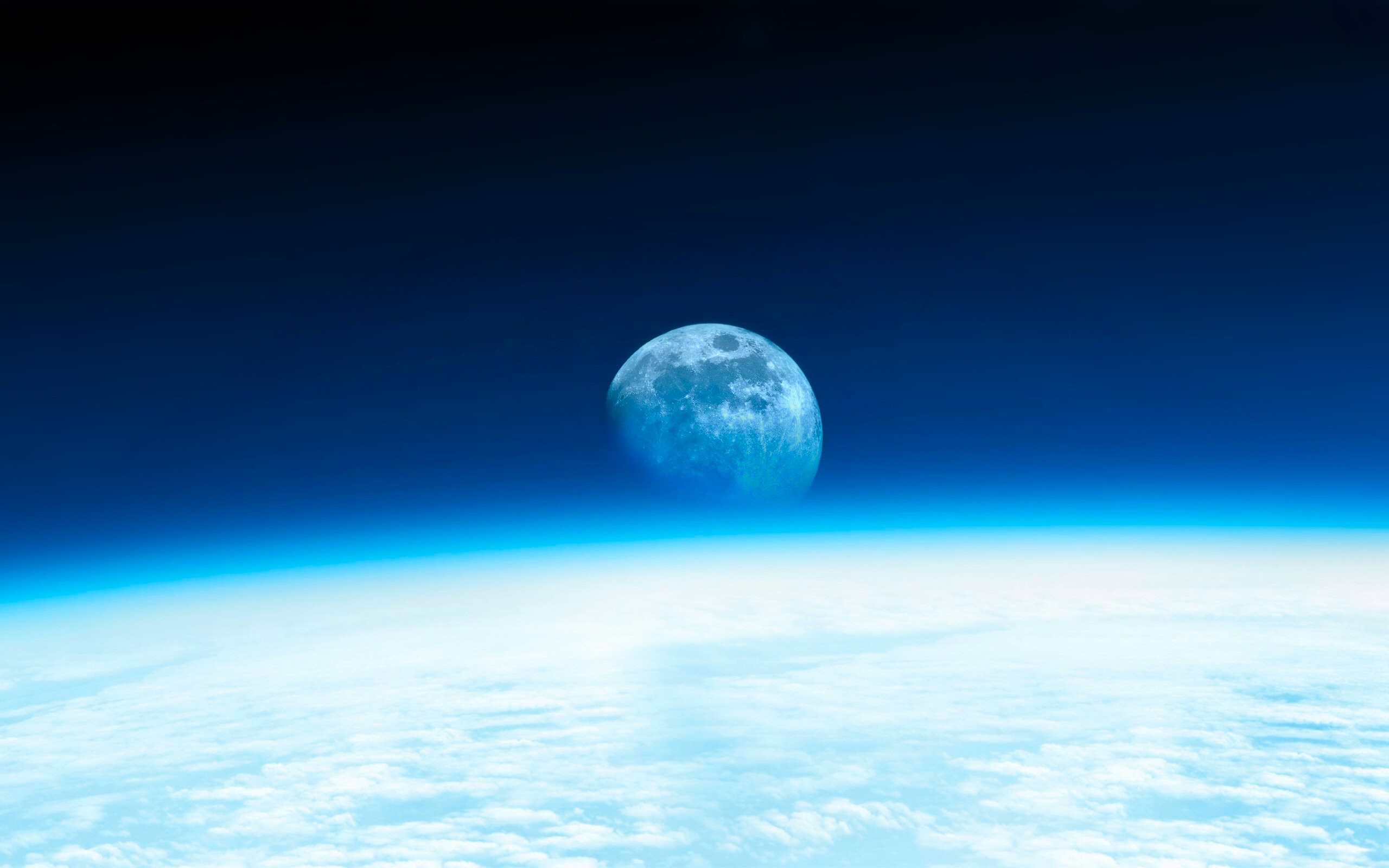 Скачать обои бесплатно Небо, Космос, Облака, Луна, Земля/природа картинка на рабочий стол ПК