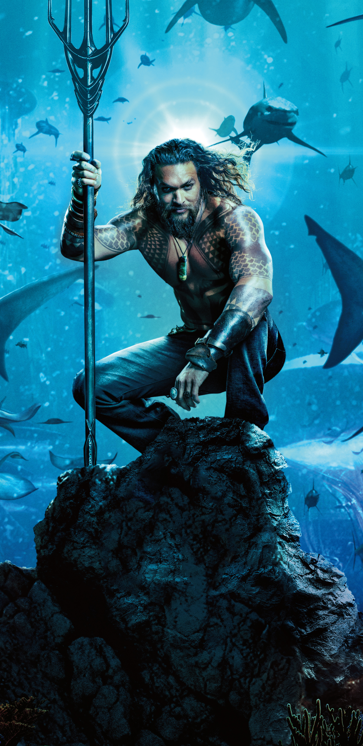 Téléchargez des papiers peints mobile Film, Aquaman, Jason Momoa gratuitement.