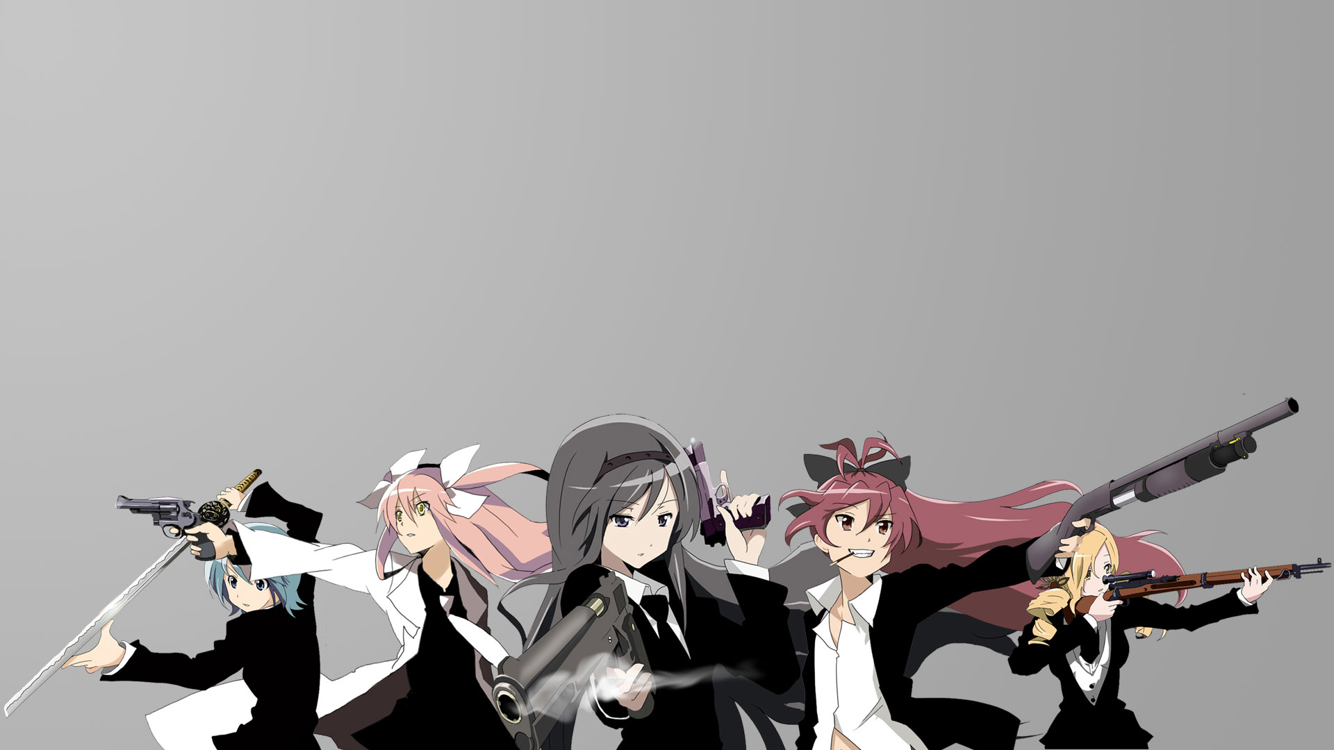 Baixar papel de parede para celular de Kyōko Sakura, Madoka Kaname, Mami Tomoe, Sayaka Miki, Mahô Shôjo Madoka Magika: Puella Magi Madoka Magica, Homura Akemi, Anime gratuito.