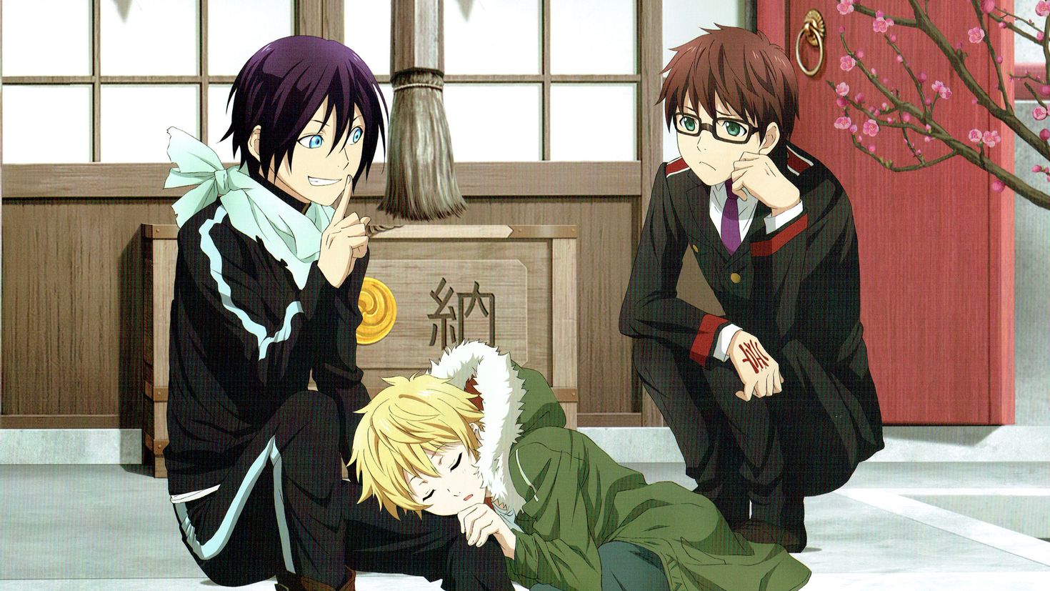 Lock Screen PC Wallpaper noragami, anime, glasses, kazuma (noragami), sleep...