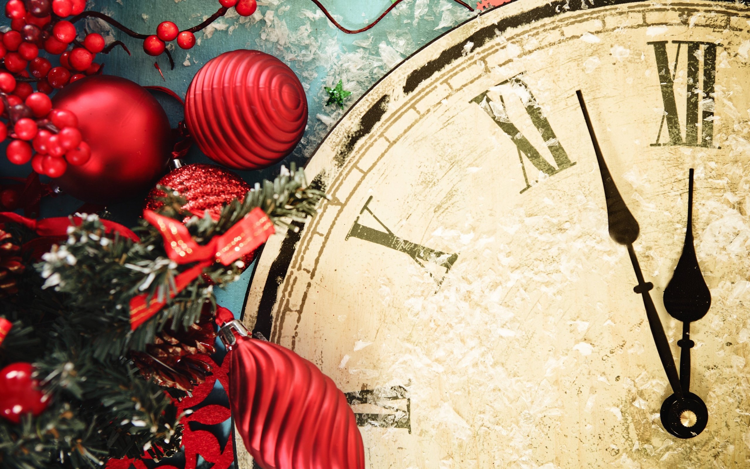 Free download wallpaper Clock, Christmas, Holiday, Christmas Ornaments on your PC desktop
