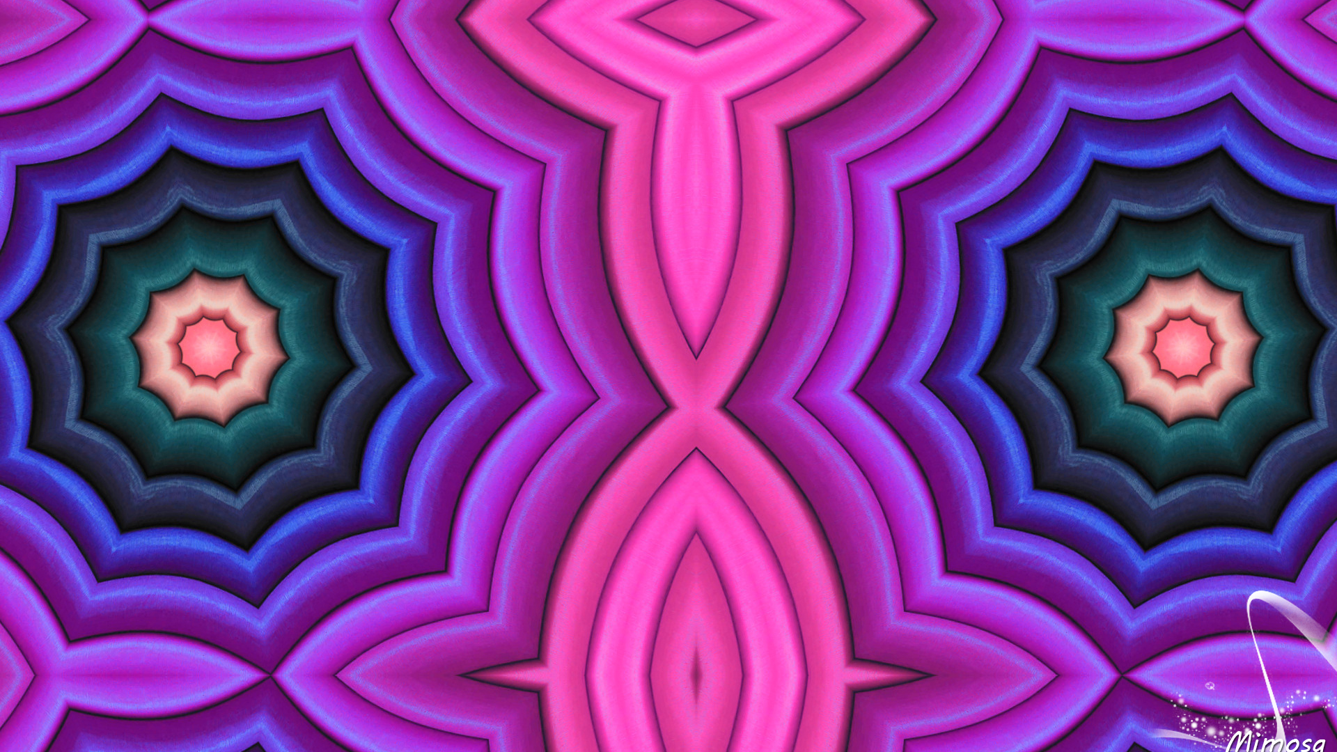 Free download wallpaper Abstract, Pink, Pattern, Colors, Kaleidoscope on your PC desktop