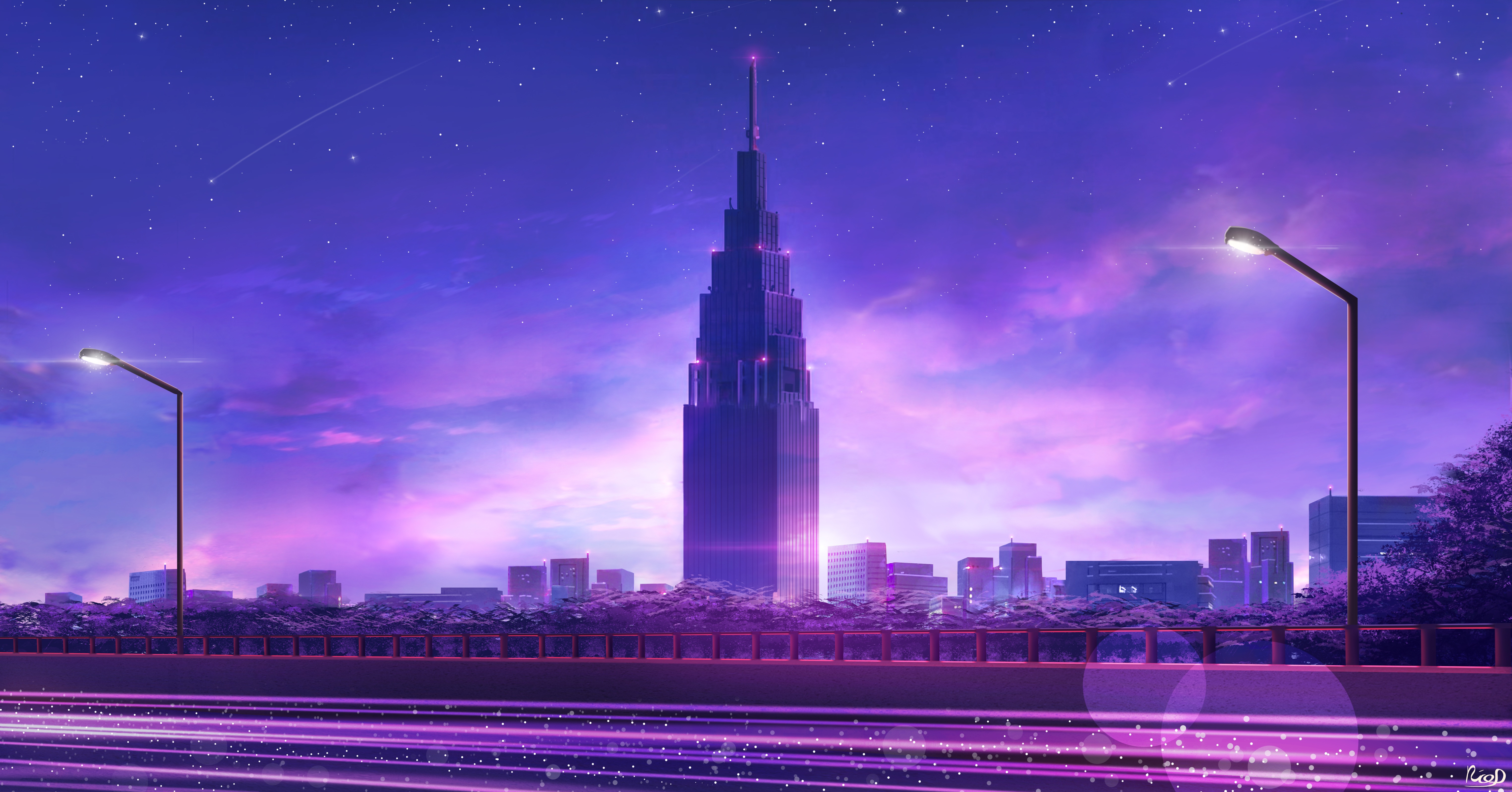 Free download wallpaper Anime, City on your PC desktop