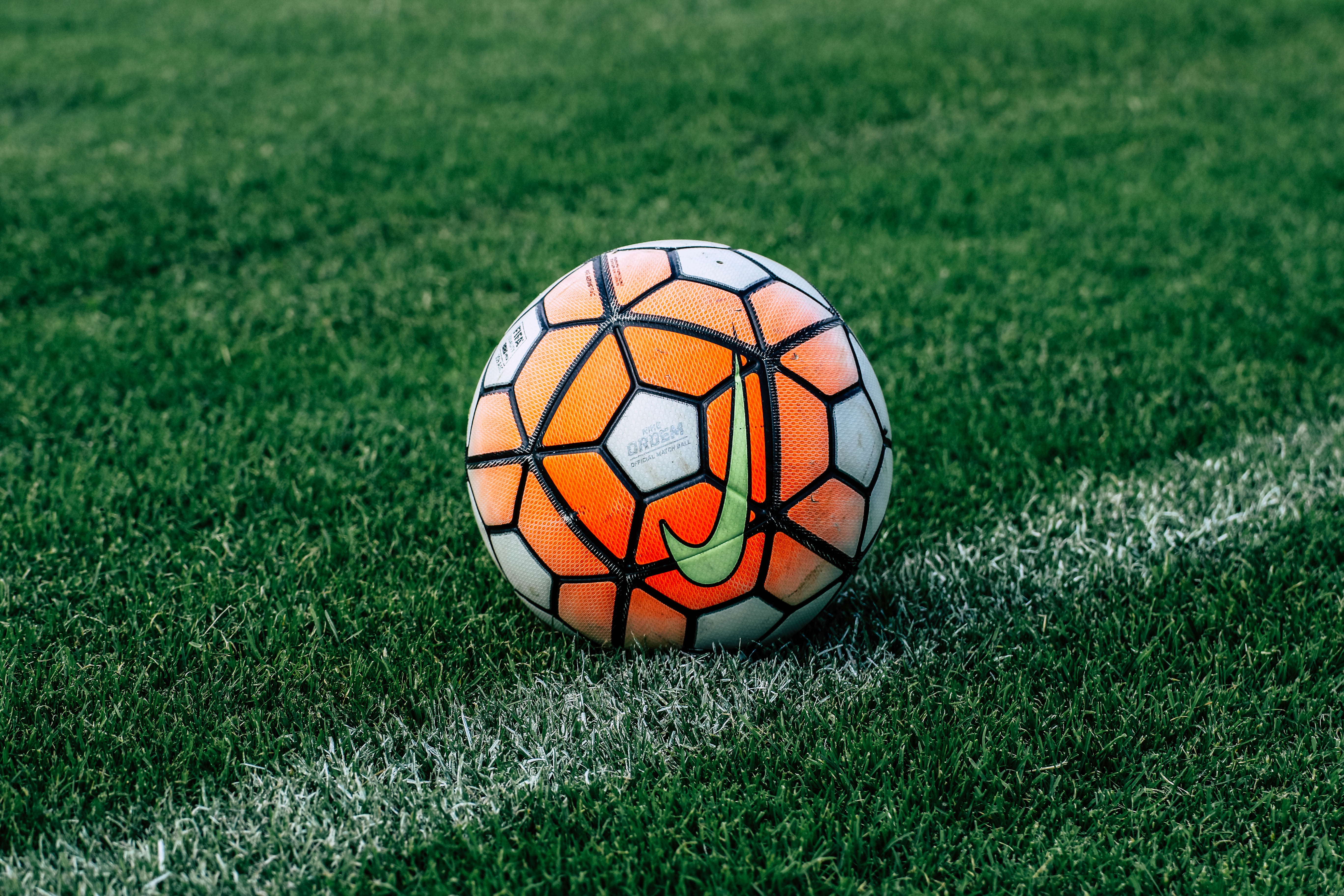 football, sports, soccer ball, grass, lawn HD wallpaper