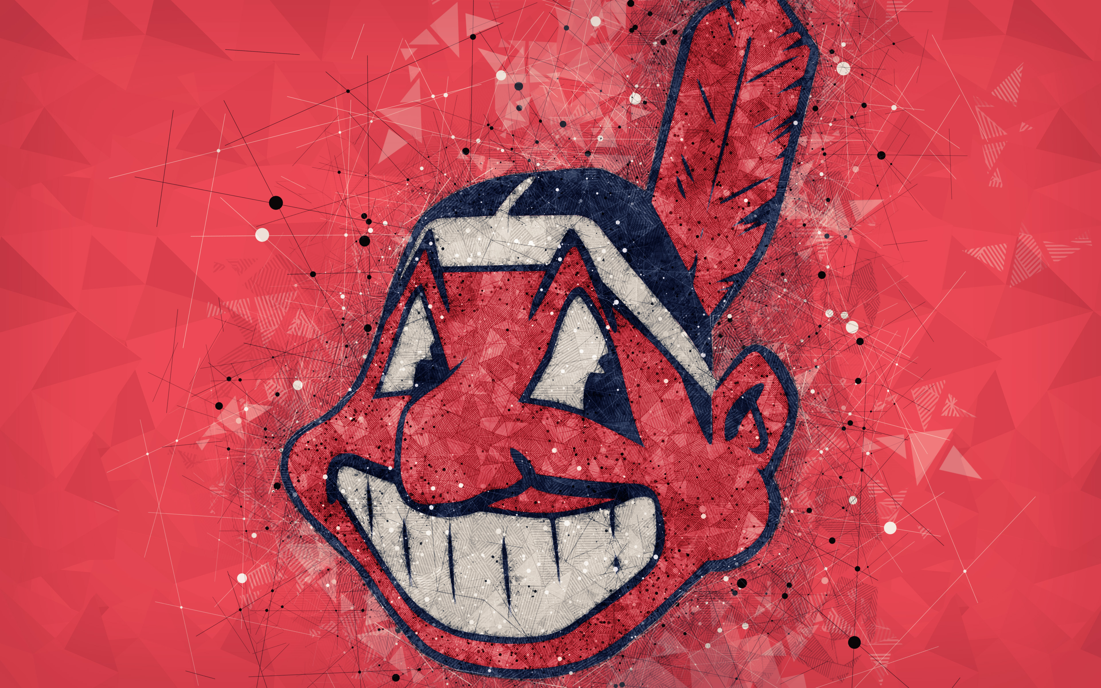 Handy-Wallpaper Sport, Logo, Baseball, Mlb, Cleveland Indianer kostenlos herunterladen.