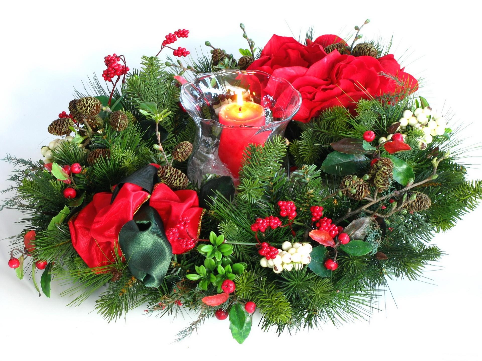 holidays, cones, new year, christmas, holiday, needles, candle, wreath 2160p