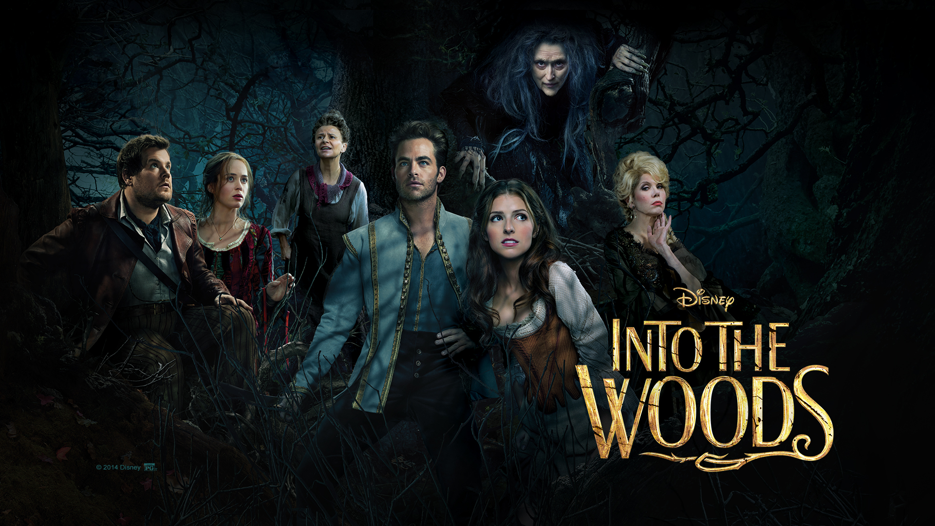 movie, into the woods (2014), cast, meryl streep