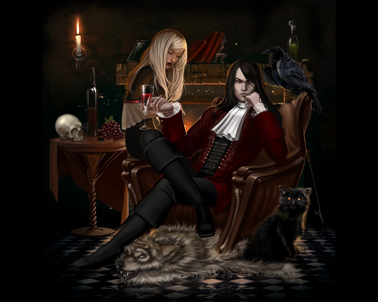 Download mobile wallpaper Dark, Vampire for free.