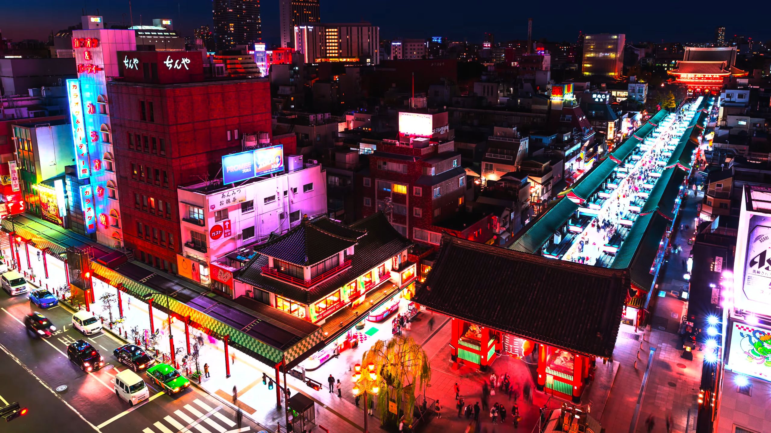 PCデスクトップに都市, ネオン, 東京, 夜, マンメイド画像を無料でダウンロード
