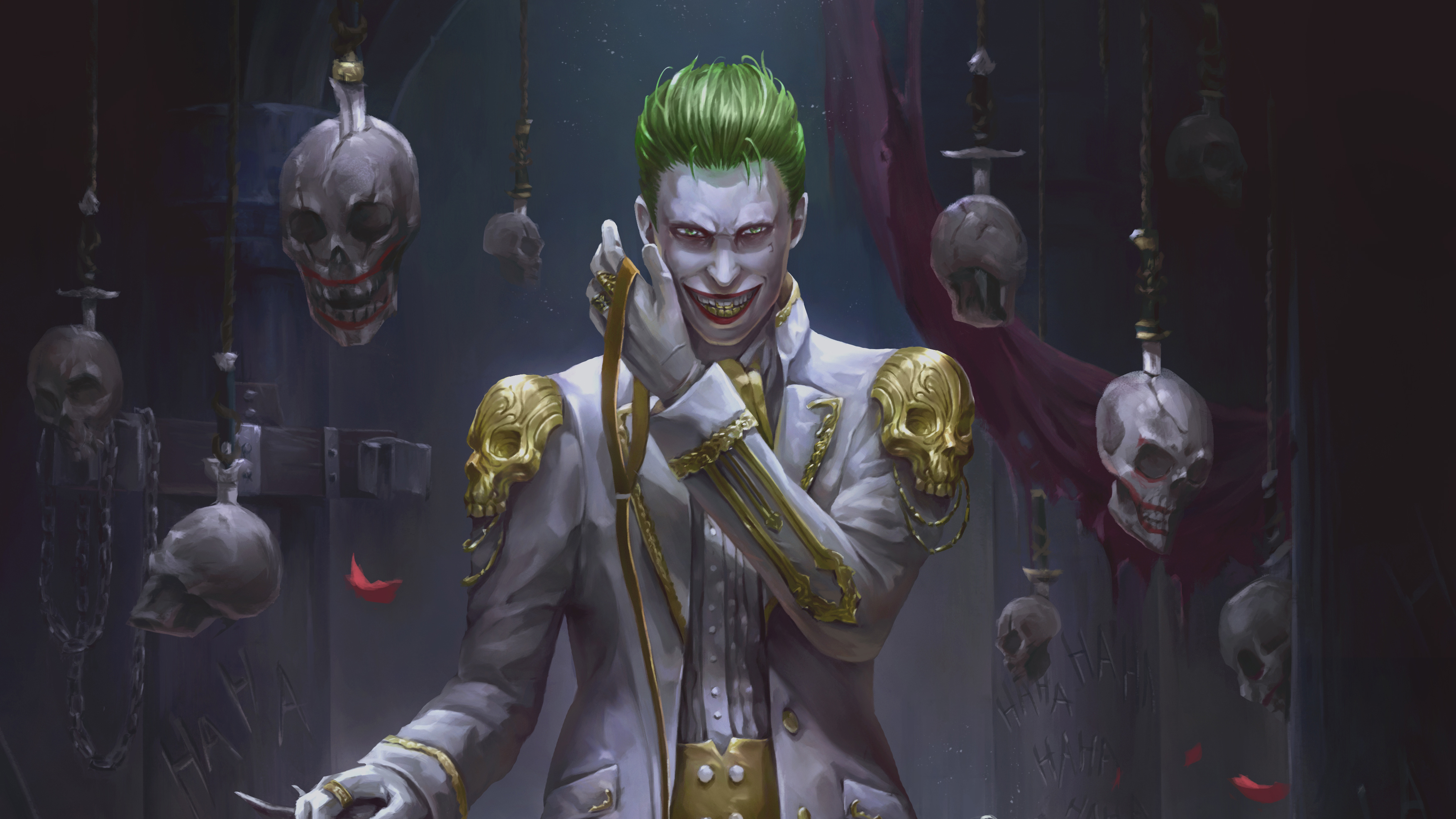 Download mobile wallpaper Joker, Skull, Comics, Dc Comics for free.