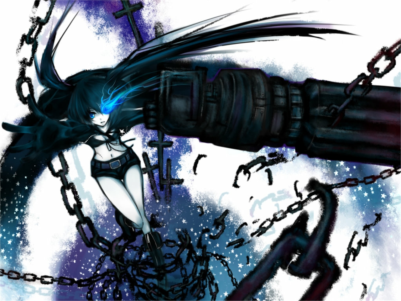 Téléchargez gratuitement l'image Black Rock Shooter, Animé sur le bureau de votre PC