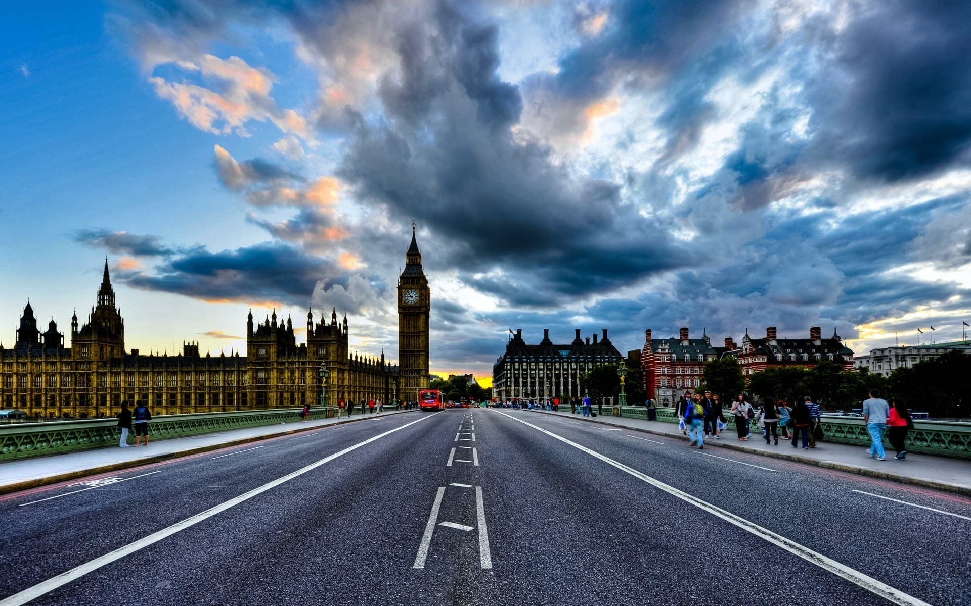 Laden Sie das London, Big Ben, Straße, Menschengemacht-Bild kostenlos auf Ihren PC-Desktop herunter