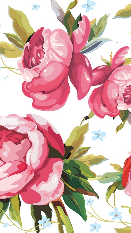 Descarga gratuita de fondo de pantalla para móvil de Flores, Rosa, Flor, Artístico, Rosa Rosada.