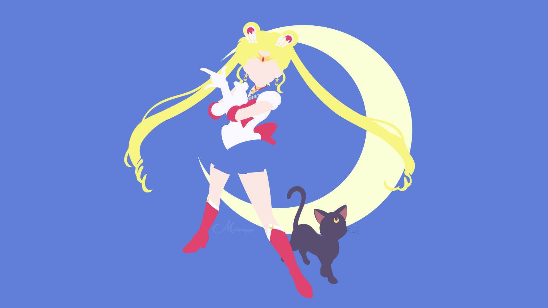 Die besten Luna (Sailor Moon)-Hintergründe für den Telefonbildschirm