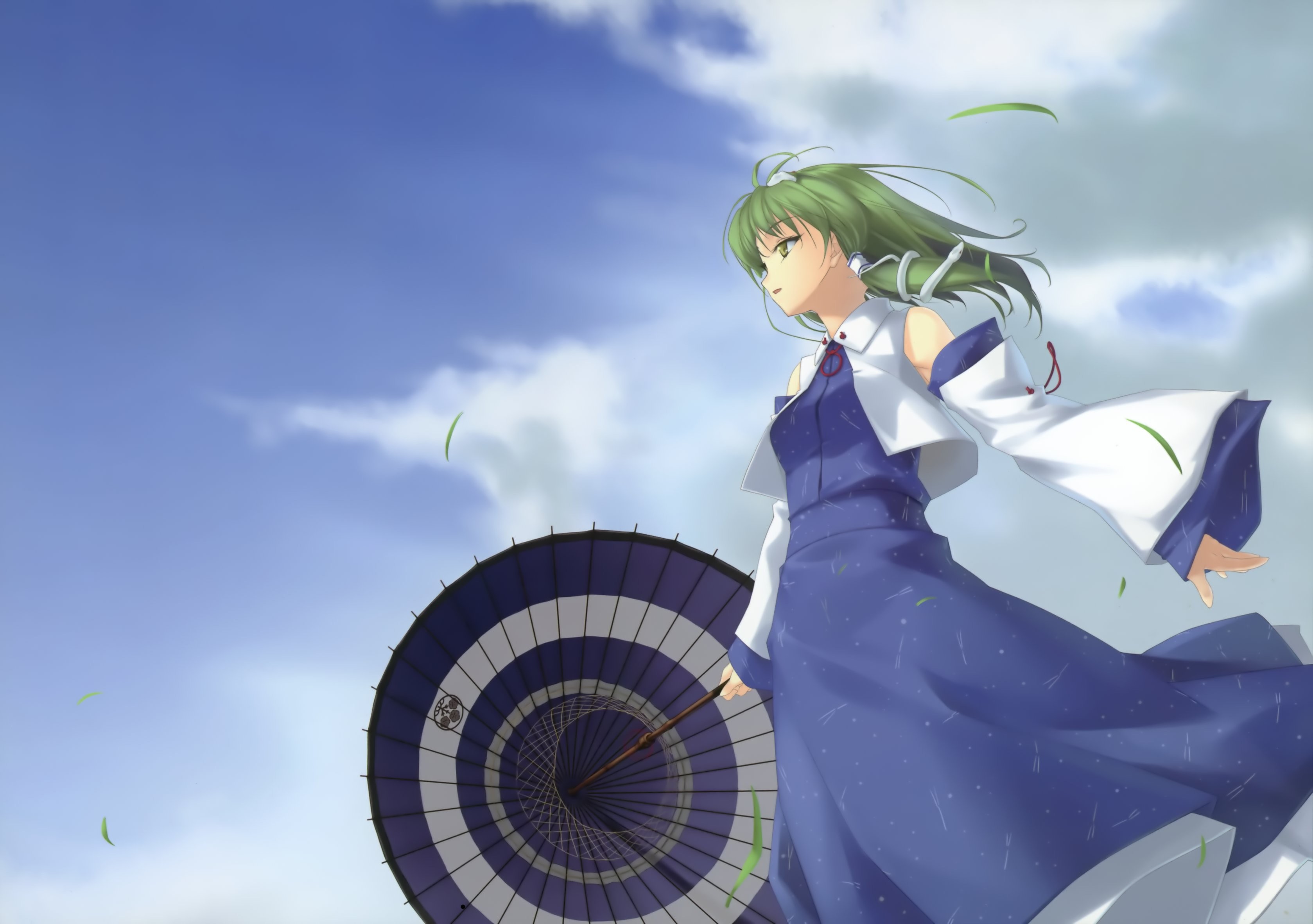 Téléchargez gratuitement l'image Animé, Touhou, Sanae Kochiya sur le bureau de votre PC