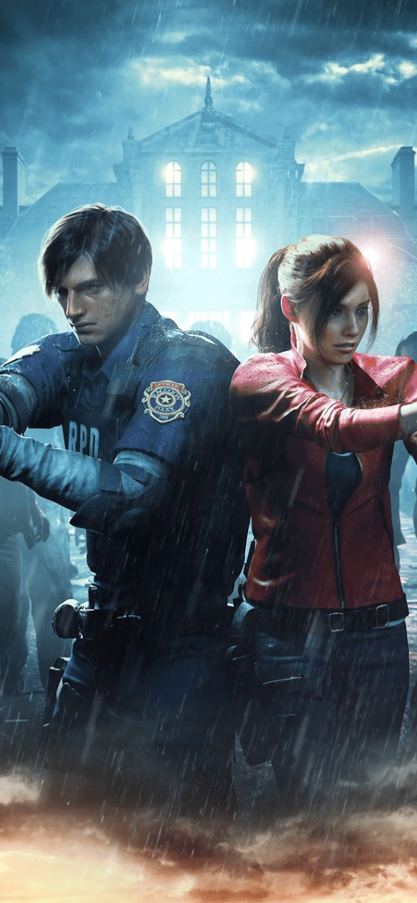 Download mobile wallpaper Resident Evil, Video Game, Leon S Kennedy, Claire Redfield, Resident Evil 2 (2019) for free.