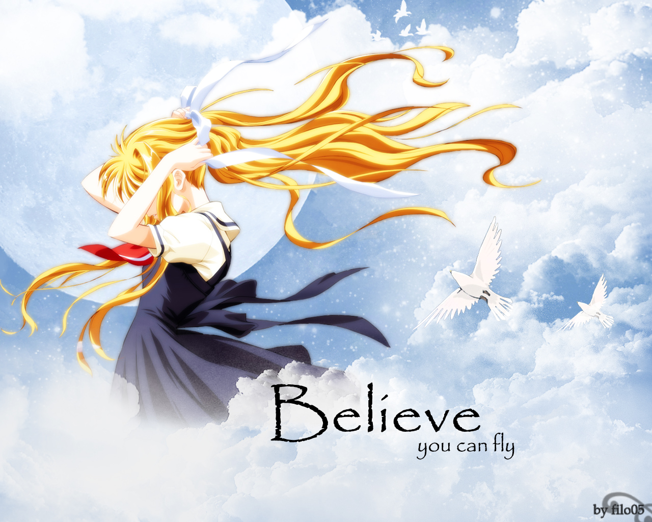 Descarga gratuita de fondo de pantalla para móvil de Aire, Animado, Misuzu Kamio.