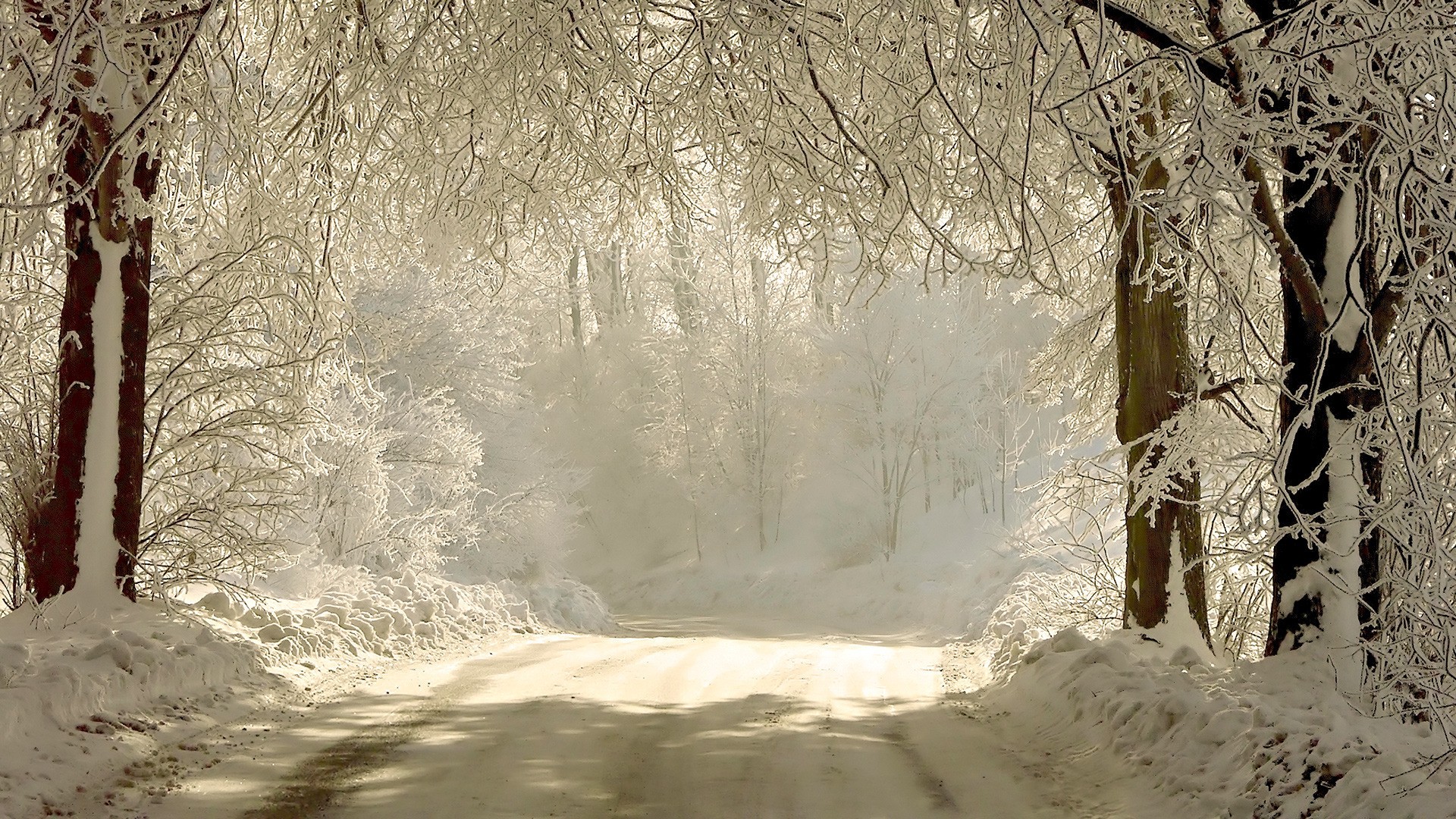 Free download wallpaper Winter, Snow, Road, Photography on your PC desktop
