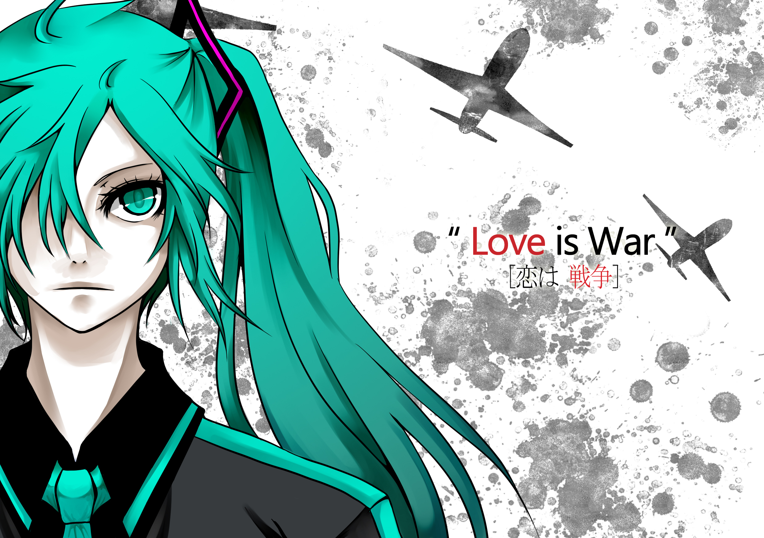 Baixar papel de parede para celular de Anime, Vocaloid, Hatsune Miku, Amor É Guerra (Vocaloid) gratuito.