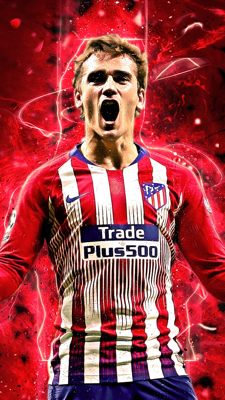 Descarga gratuita de fondo de pantalla para móvil de Fútbol, Deporte, Antoine Griezmann, Atletico Madrid.