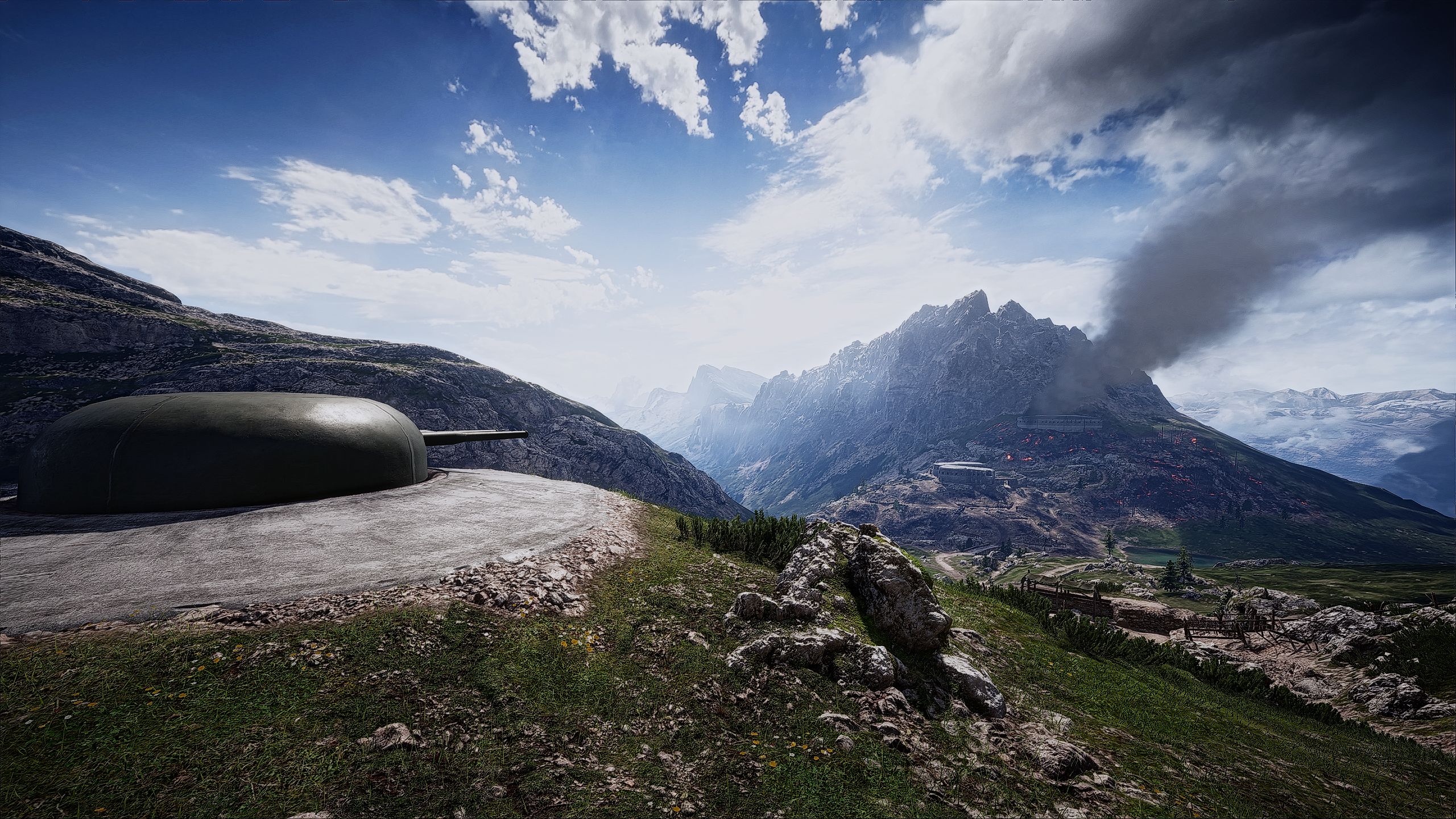 Download mobile wallpaper Sky, Battlefield, Mountain, Scenery, Video Game, Battlefield 1 for free.