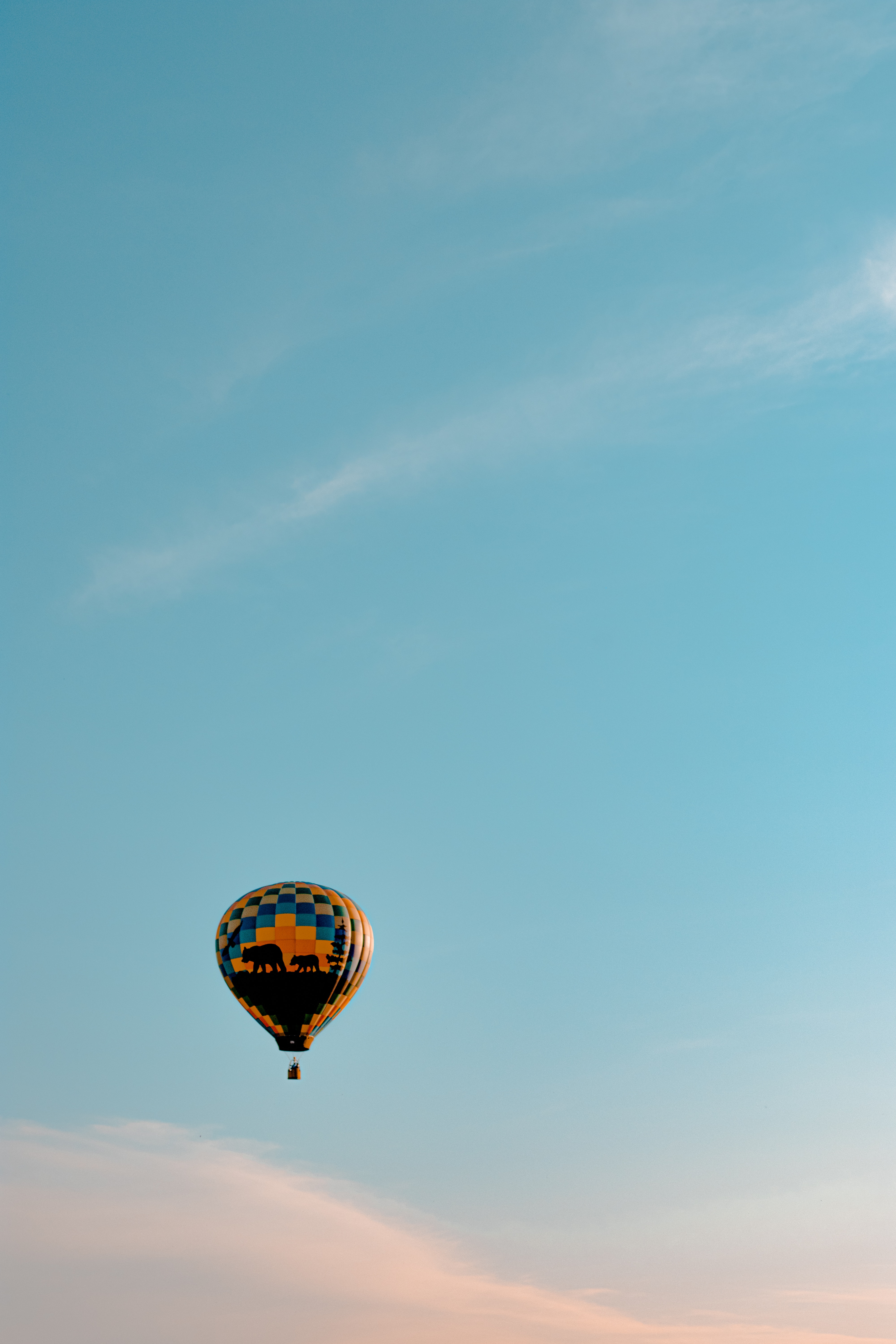 sky, height, clouds, miscellanea, miscellaneous, balloon, fly, to fly